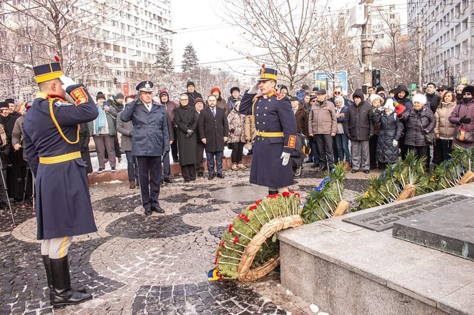 Ceremonii militare şi religioase cu ocazia sărbătoririi a 165 de ani de la înfăptuirea Unirii Principatelor Române, 24 ian. 2024 