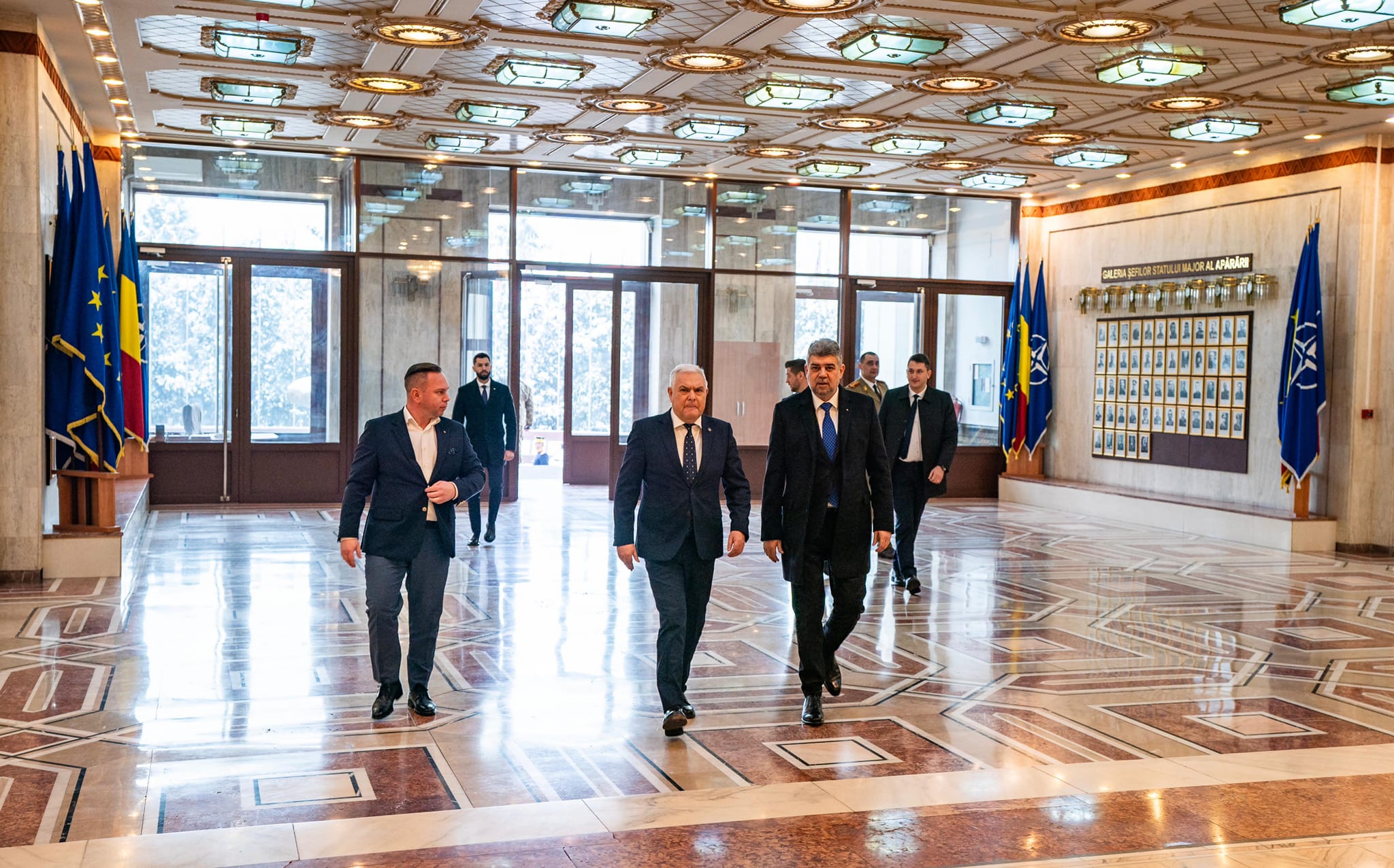 Întrevedere cu prim-ministrul României, Marcel Ciolacu, la sediul MApN, 24 ian. 2024