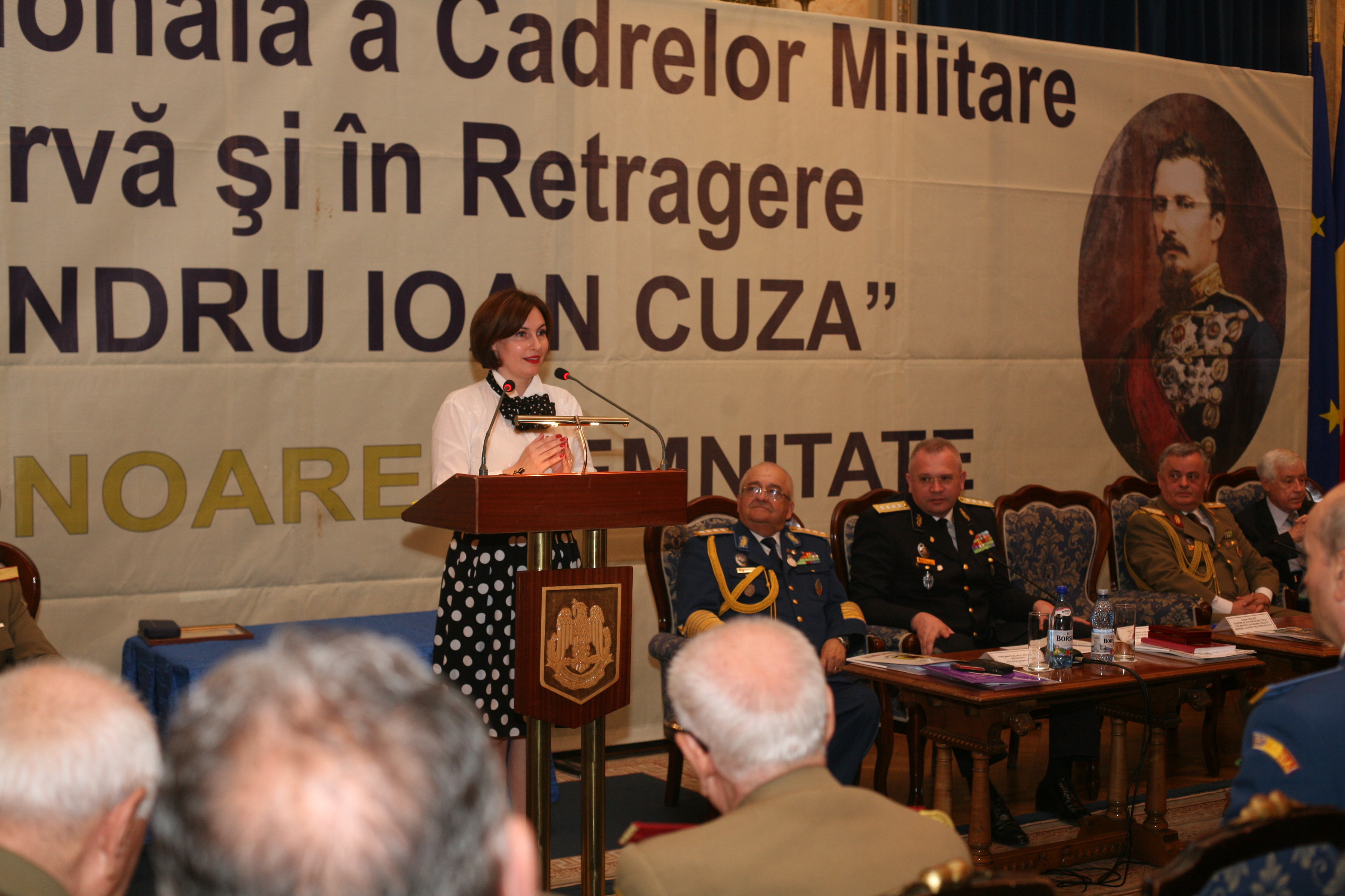 Adunarea festivă a Asociației Naționale a Cadrelor Militare în Rezervă şi în Retragere 'Alexandru Ioan Cuza', organizată la Cercul Militar Național, cu prilejul Zilei Rezervistului Militar - 29 mai 2015