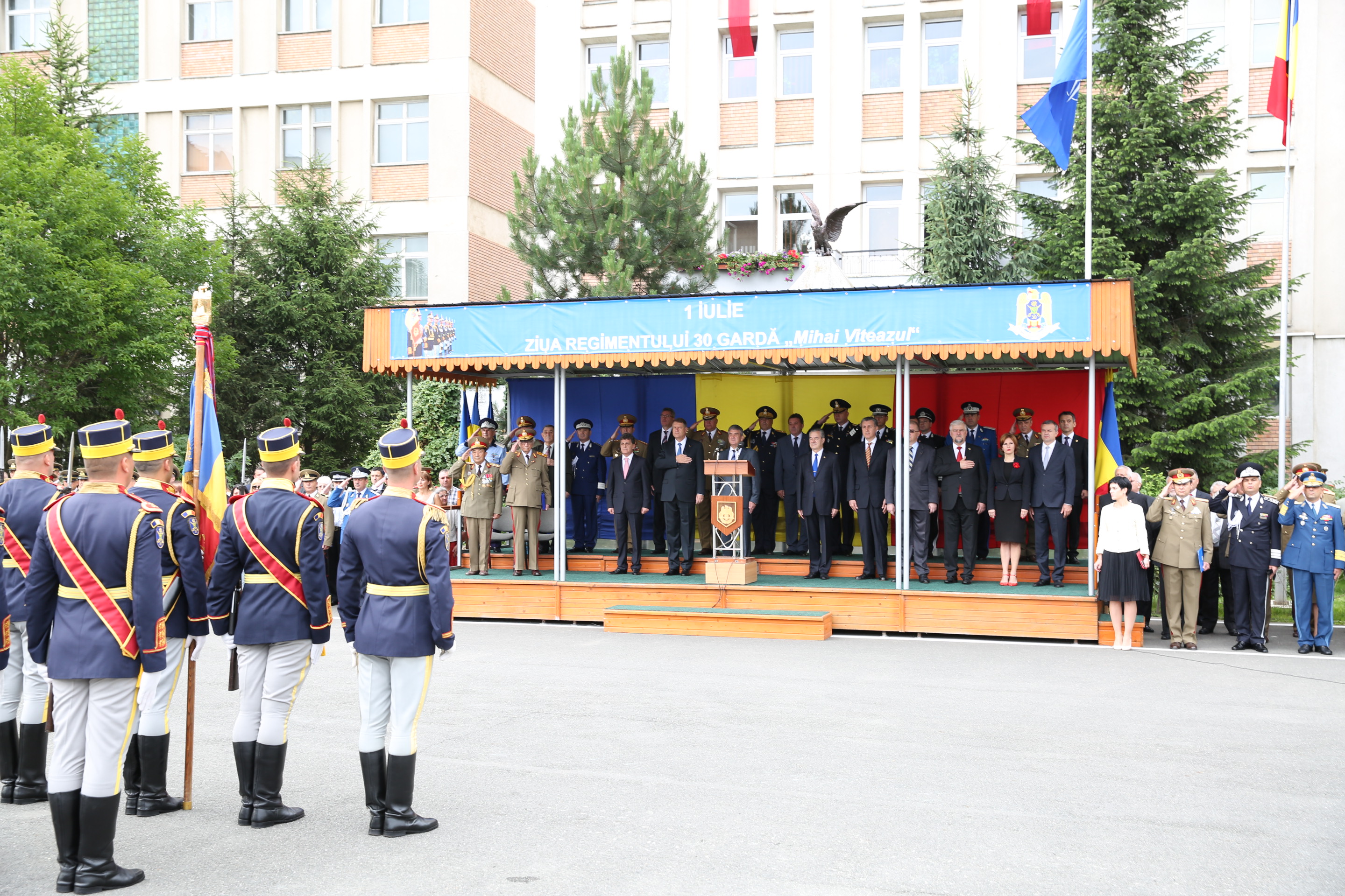 Participarea doamnei secretar de stat Otilia Sava la Ceremonia dedicată împlinirii a 155 de ani de la înființarea Regimentului 30 Gardă „Mihai Viteazul”- 01 iulie 2015