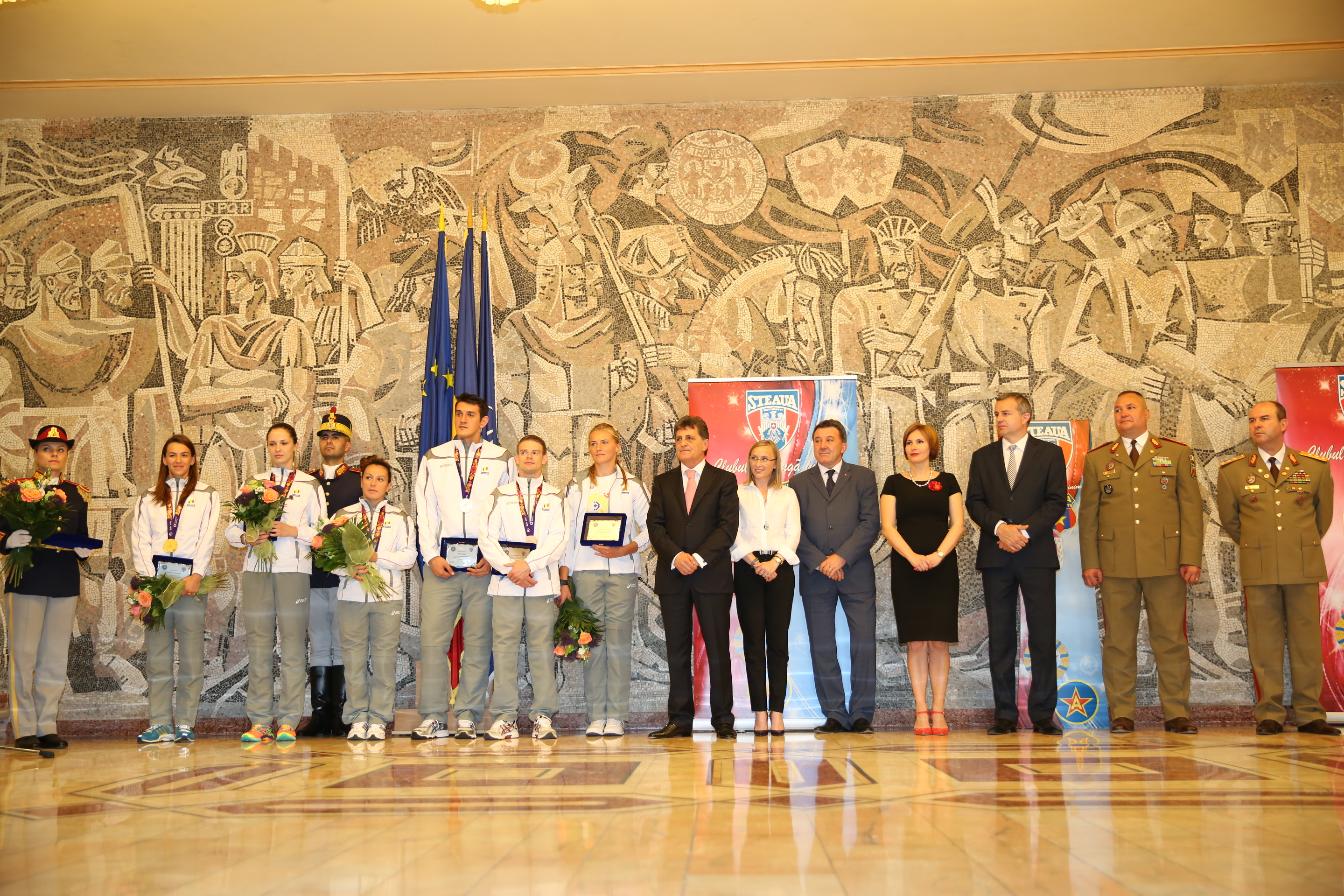 Festivitatea de premiere a sportivilor Clubului Armatei Steaua Bucureşti, medaliați la Jocurile Europene de la Baku- 01 iulie 2015 '