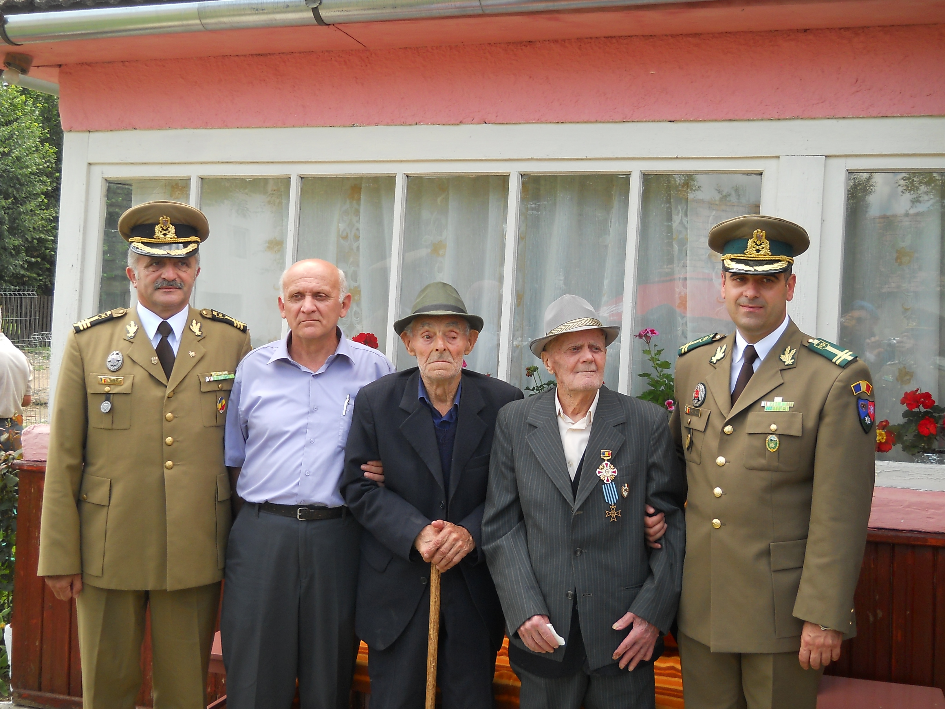 Aniversarea împlinirii venerabilei vârste de 100 ani a veteranului de război Banciu Alexandru - 16 iulie 2015 