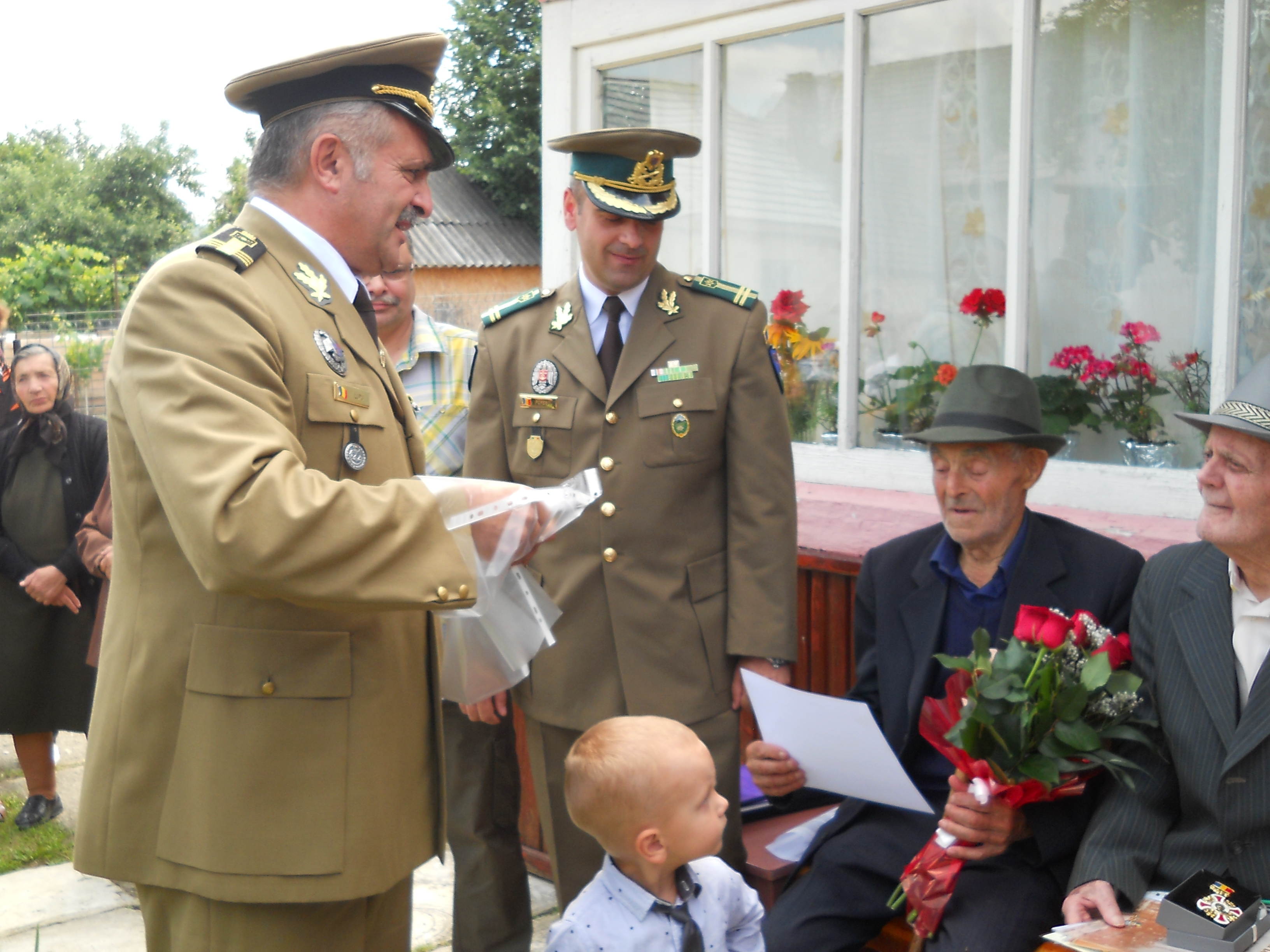 Aniversarea împlinirii venerabilei vârste de 100 ani a veteranului de război Banciu Alexandru - 16 iulie 2015 