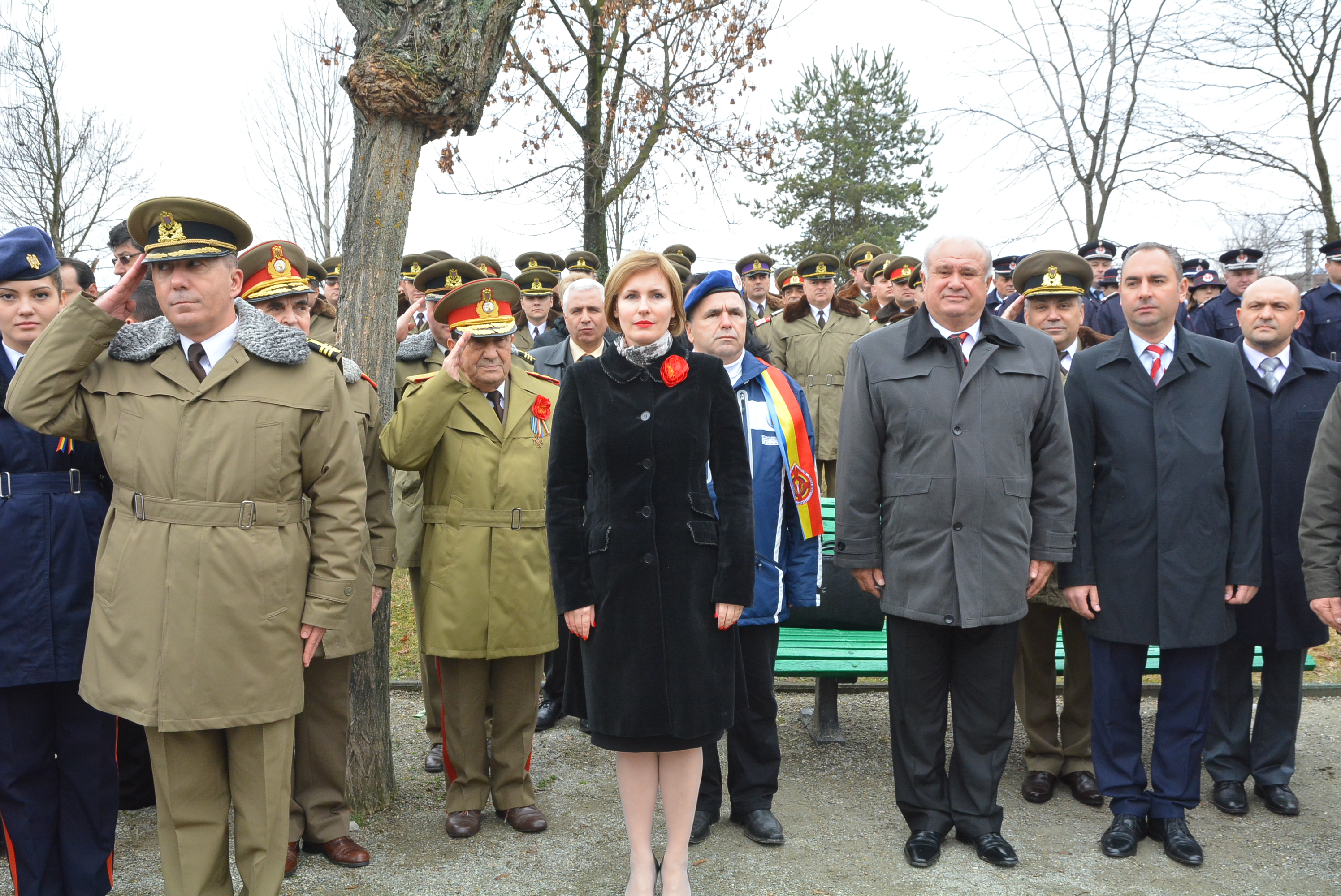 Ceremonie militară dedicată aniversării a 140 de ani de la naşterea marelui sculptor, Constantin Brâncuşi - 19 februarie 2016 'Military ceremony celebrating 140 years since the birth of the great sculptor Constantin Brancusi - February 19, 2016''