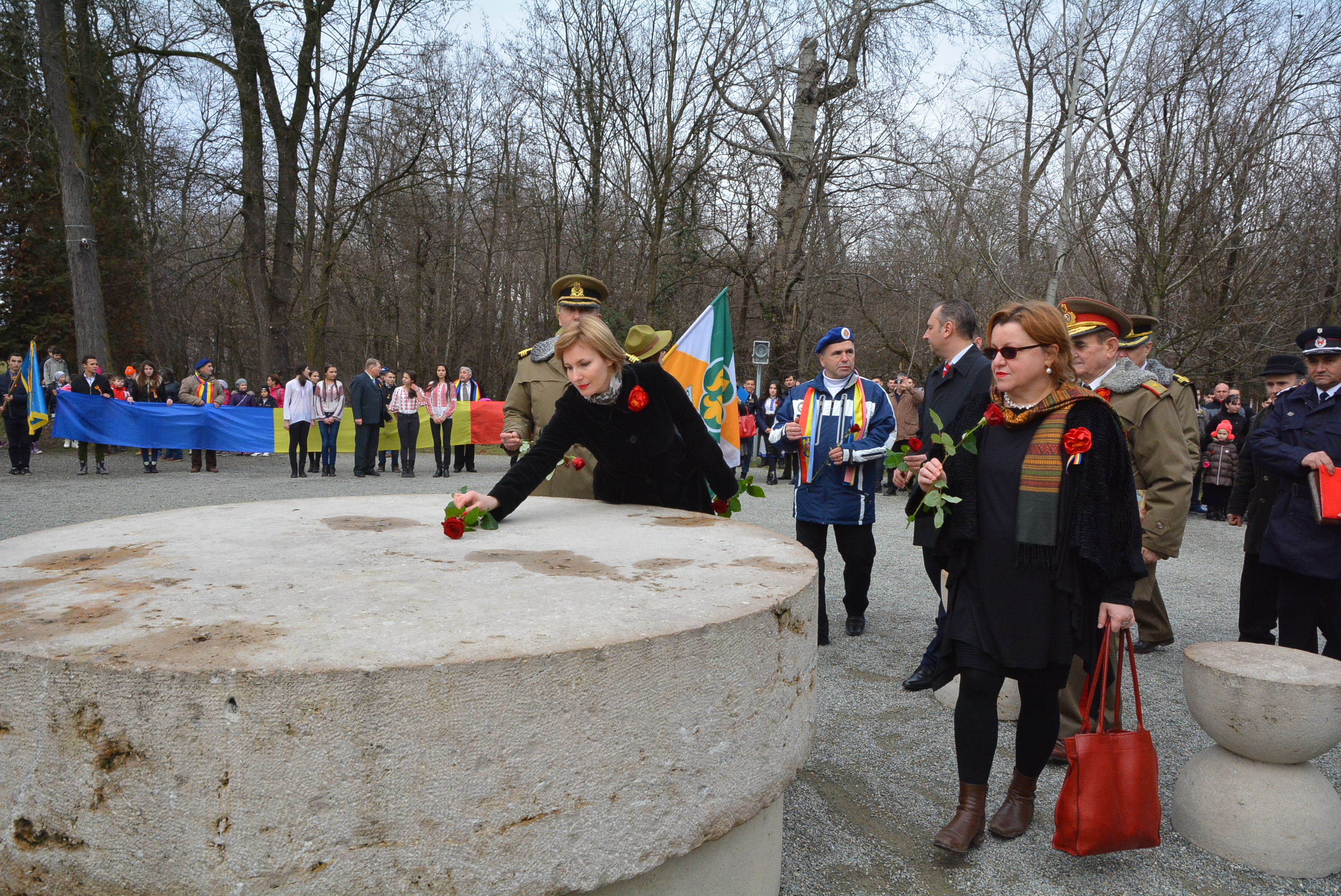 Ceremonie militară dedicată aniversării a 140 de ani de la naşterea marelui sculptor, Constantin Brâncuşi - 19 februarie 2016 'Military ceremony celebrating 140 years since the birth of the great sculptor Constantin Brancusi - February 19, 2016''