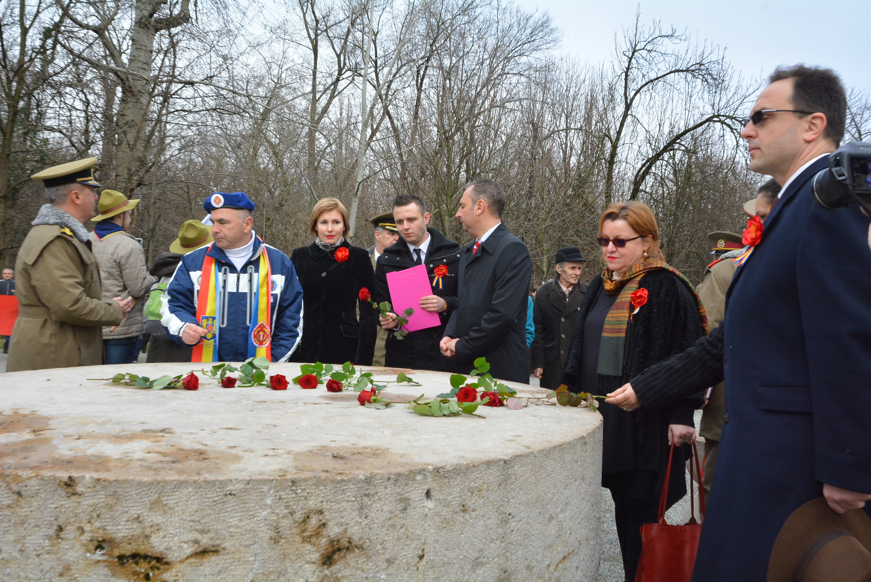 Ceremonie militară dedicată aniversării a 140 de ani de la naşterea marelui sculptor, Constantin Brâncuşi - 19 februarie 2016 'Military ceremony celebrating 140 years since the birth of the great sculptor Constantin Brancusi - February 19, 2016''