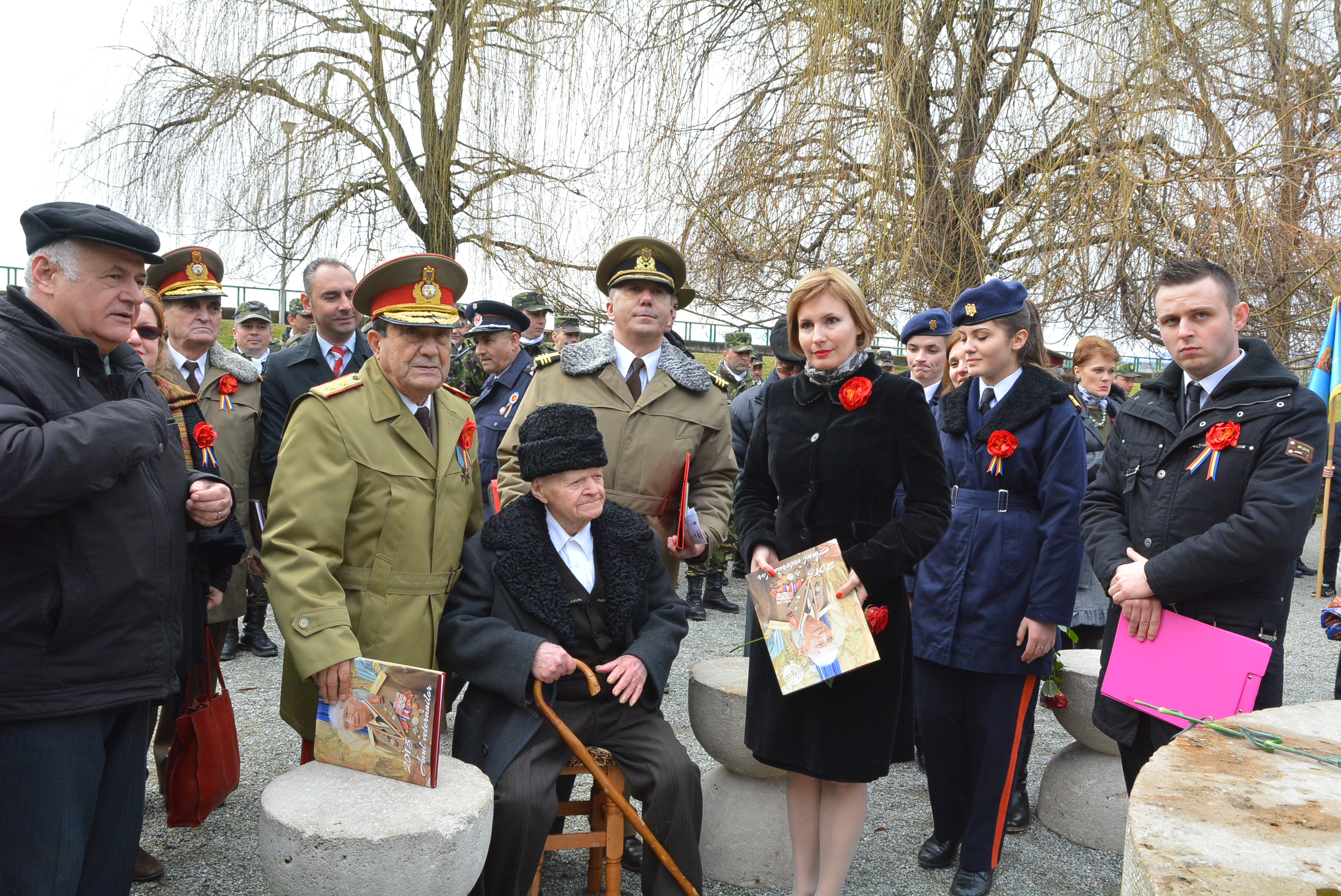 Ceremonie militară dedicată aniversării a 140 de ani de la naşterea marelui sculptor, Constantin Brâncuşi - 19 februarie 2016 'Military ceremony celebrating 140 years since the birth of the great sculptor Constantin Brancusi - February 19, 2016''