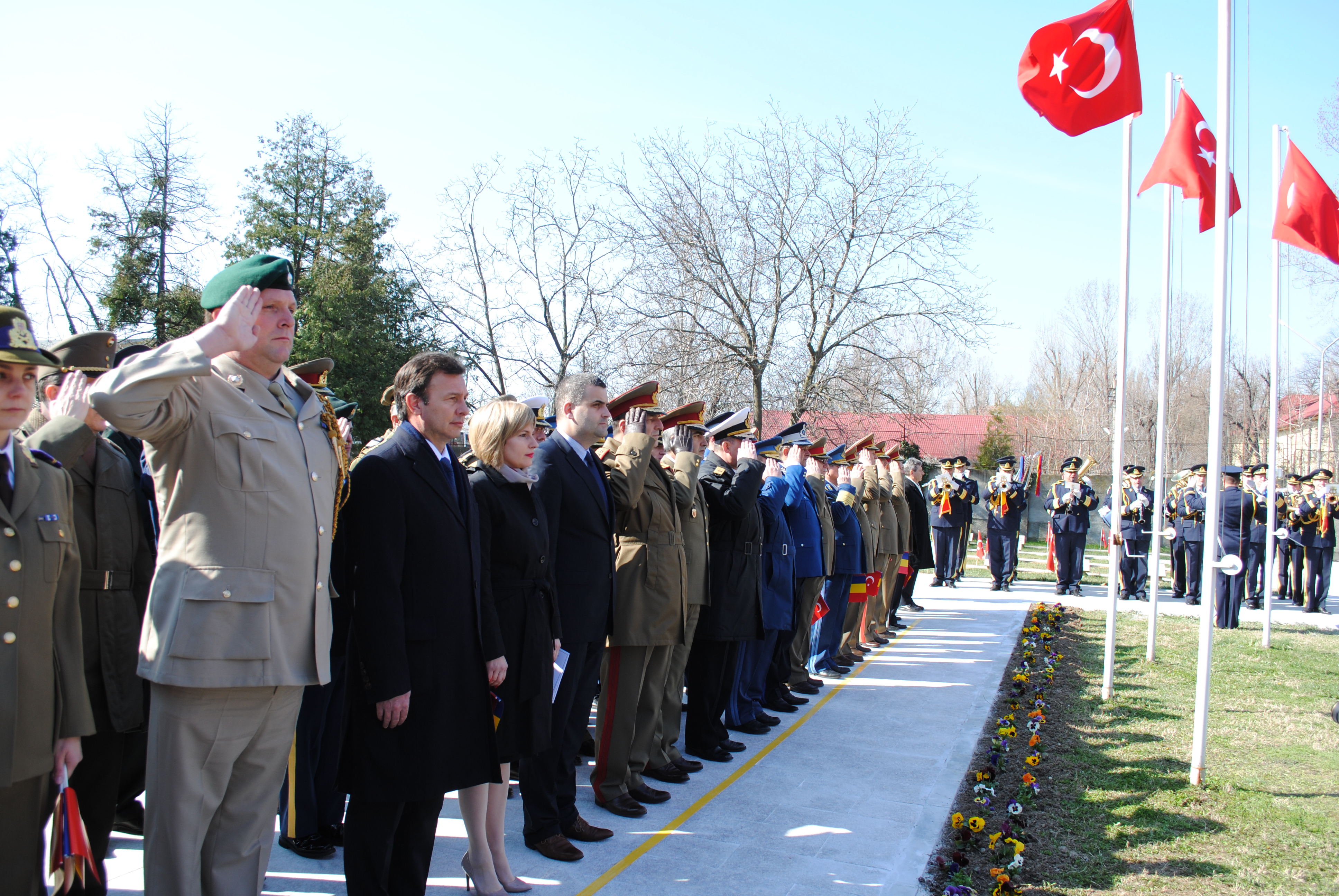 Ceremonie militară dedicată Zilei Martirilor la Cimitirul Martirilor Turci - 18 martie 2016  'Military ceremony dedicated to the Martyrs Day at the Cemetery of Turkish Martyrs – March 18, 2016''