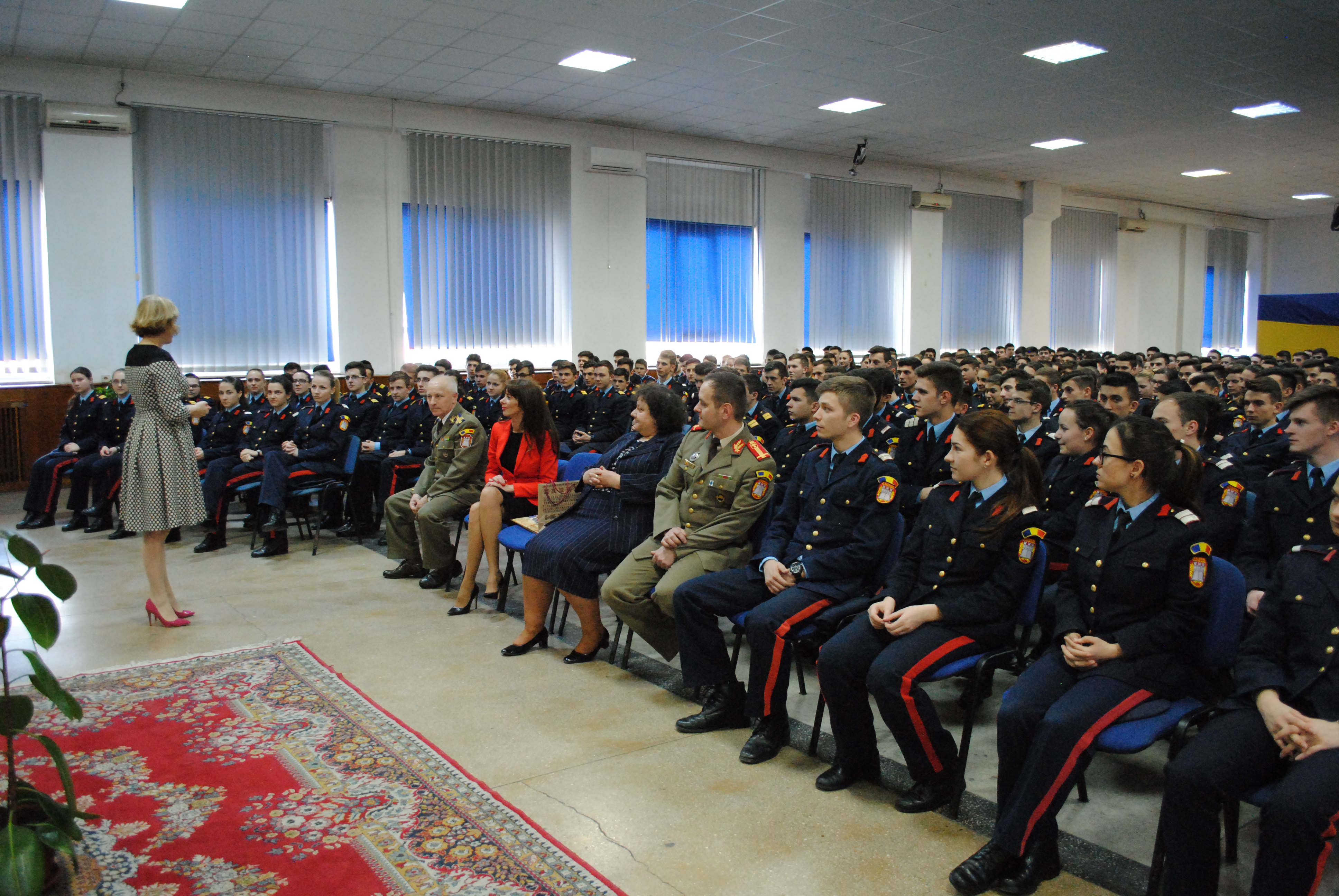 Vizita doamnei secretar de stat Otilia Sava la Colegiul Național Militar 'Mihai Viteazul' - 01 aprilie 2016 'Visit of the State Secretary Otilia Sava to the National Military College “Mihai Viteazul” – April 1, 2016'