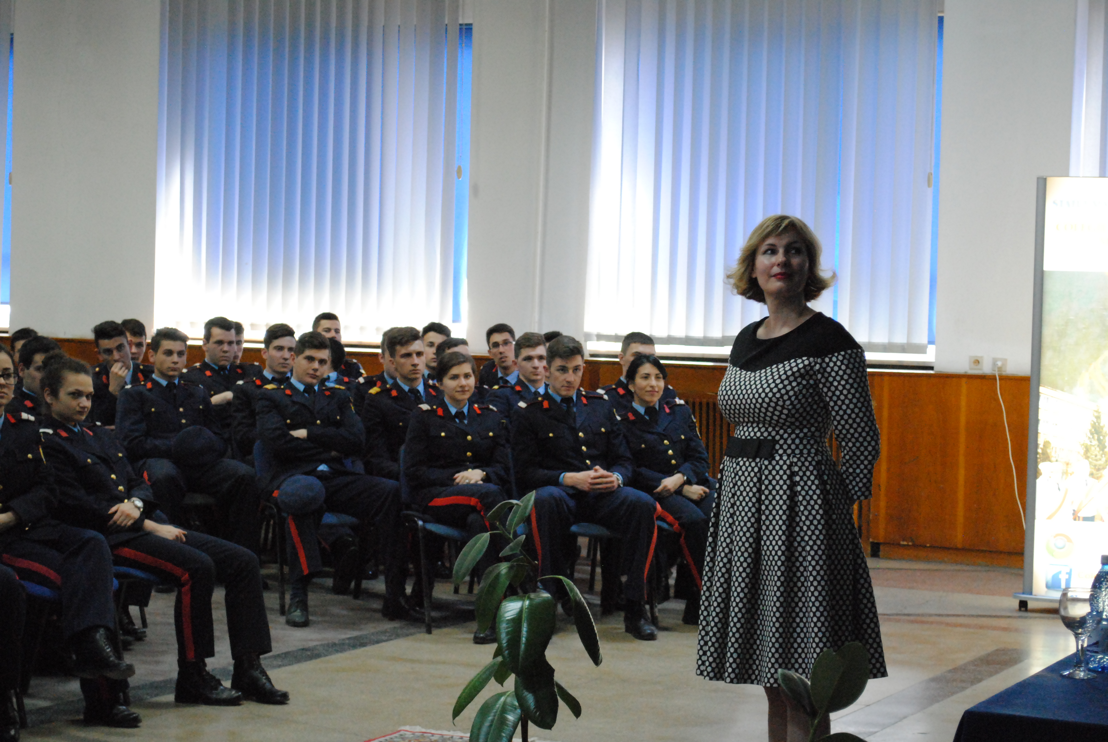 Vizita doamnei secretar de stat Otilia Sava la Colegiul Național Militar 'Mihai Viteazul' - 01 aprilie 2016 'Visit of the State Secretary Otilia Sava to the National Military College “Mihai Viteazul” – April 1, 2016'