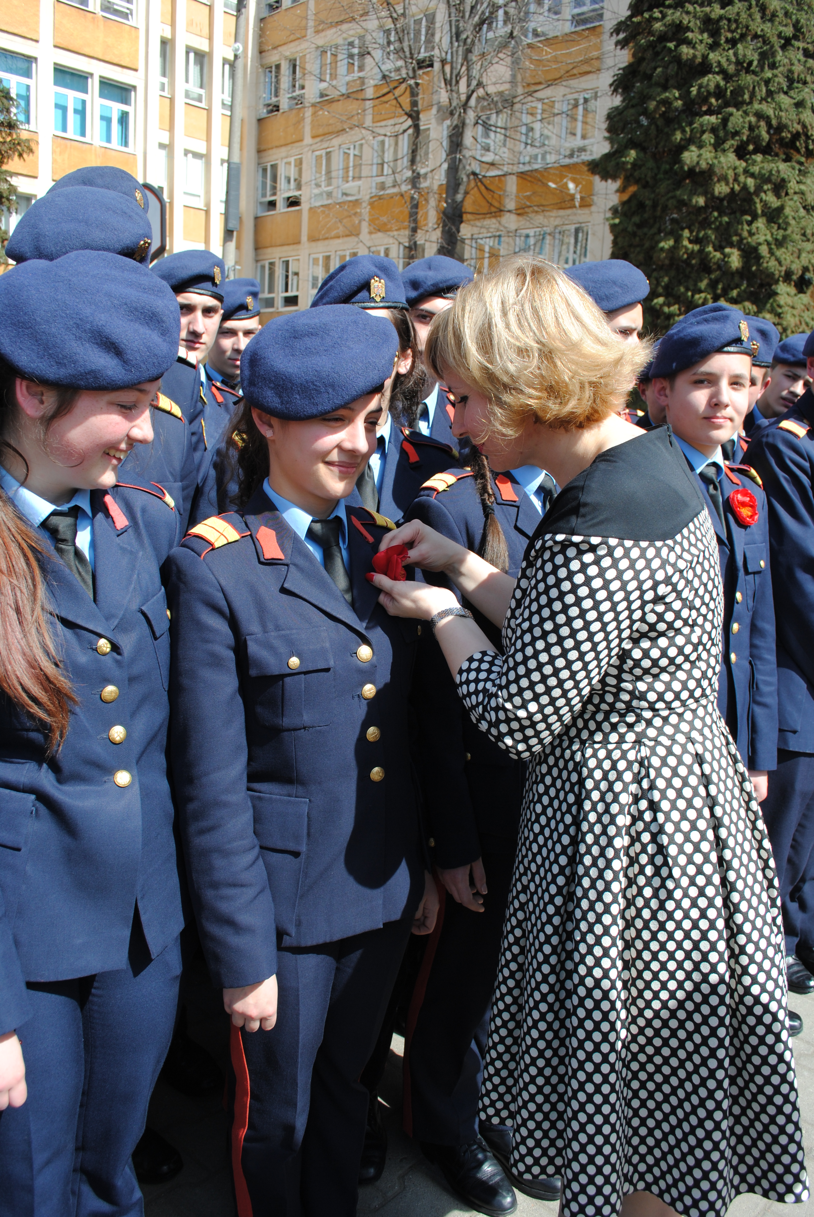 Vizita doamnei secretar de stat Otilia Sava la Colegiul Național Militar 'Mihai Viteazul' - 01 aprilie 2016 'Visit of the State Secretary Otilia Sava to the National Military College “Mihai Viteazul” – April 1, 2016'