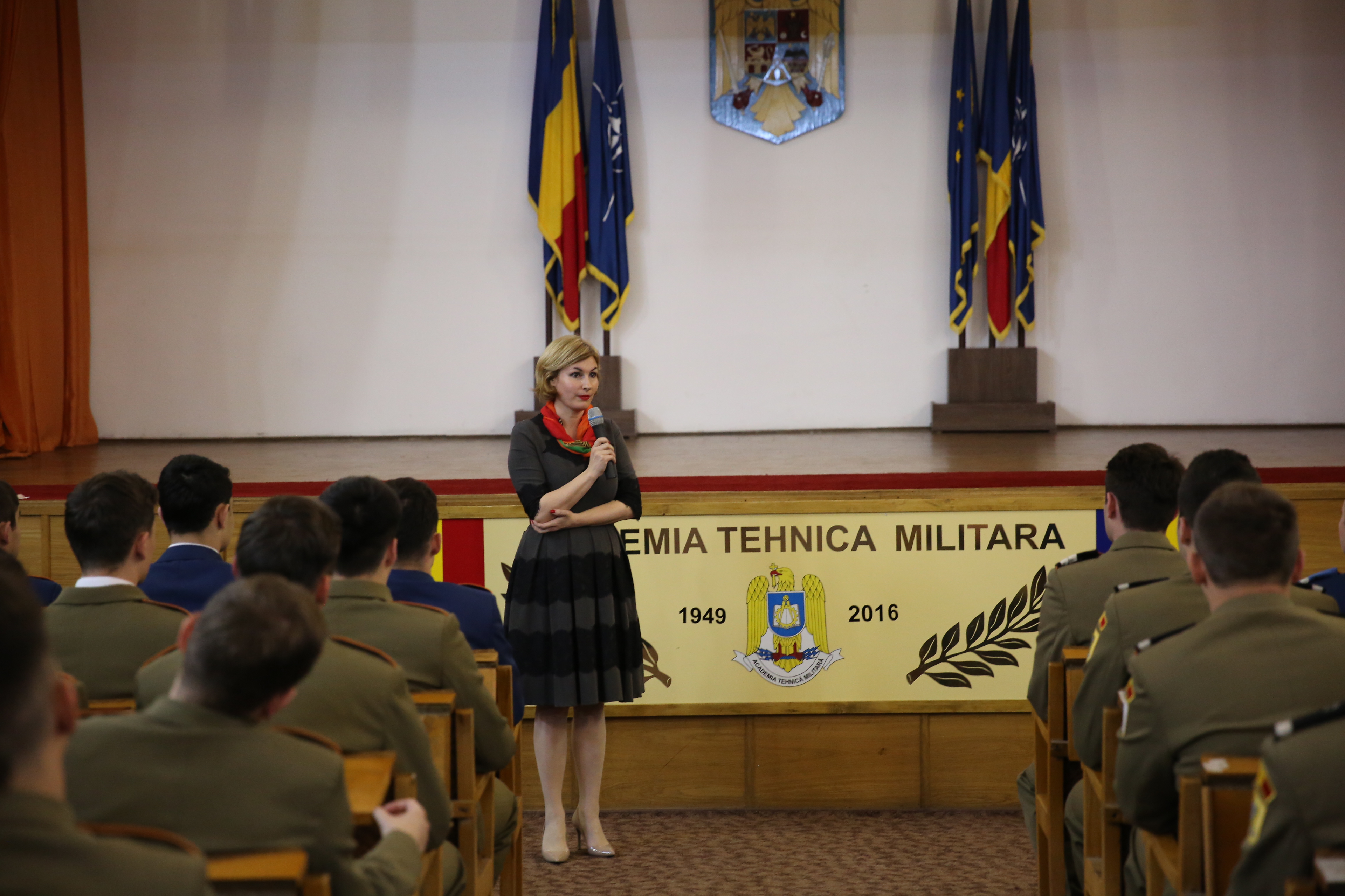 Vizita doamnei secretar de stat Otilia Sava la Academia Tehnică Militară - 14 aprilie 2016 'Visit of the State Secretary Otilia Sava to the Military Technical Academy - April 14, 2016'