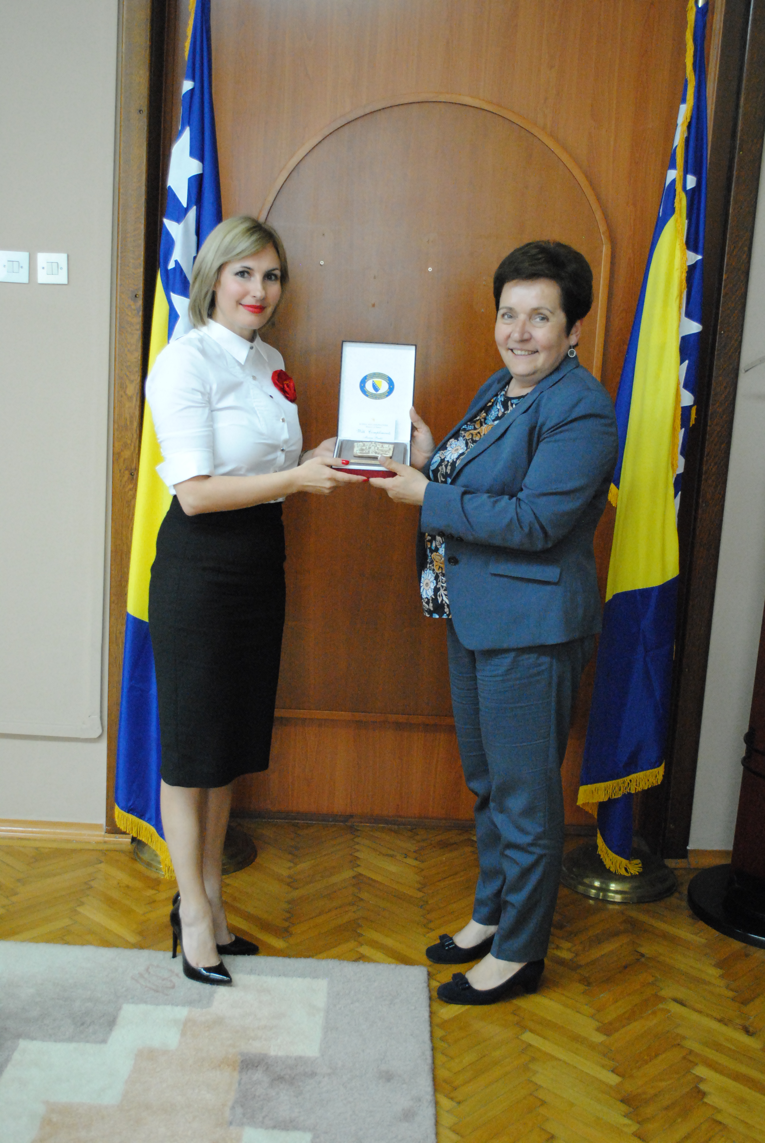 Întâlnirea la Ministerul Apărării BiH cu ministrul apărării din BiH, doamna Marina PENDE© - 30 mai 2016 'Meeting with the minister of defense of Bosnia-Herzegovina, Mrs. Marina PENDE© - May 30, 2016'