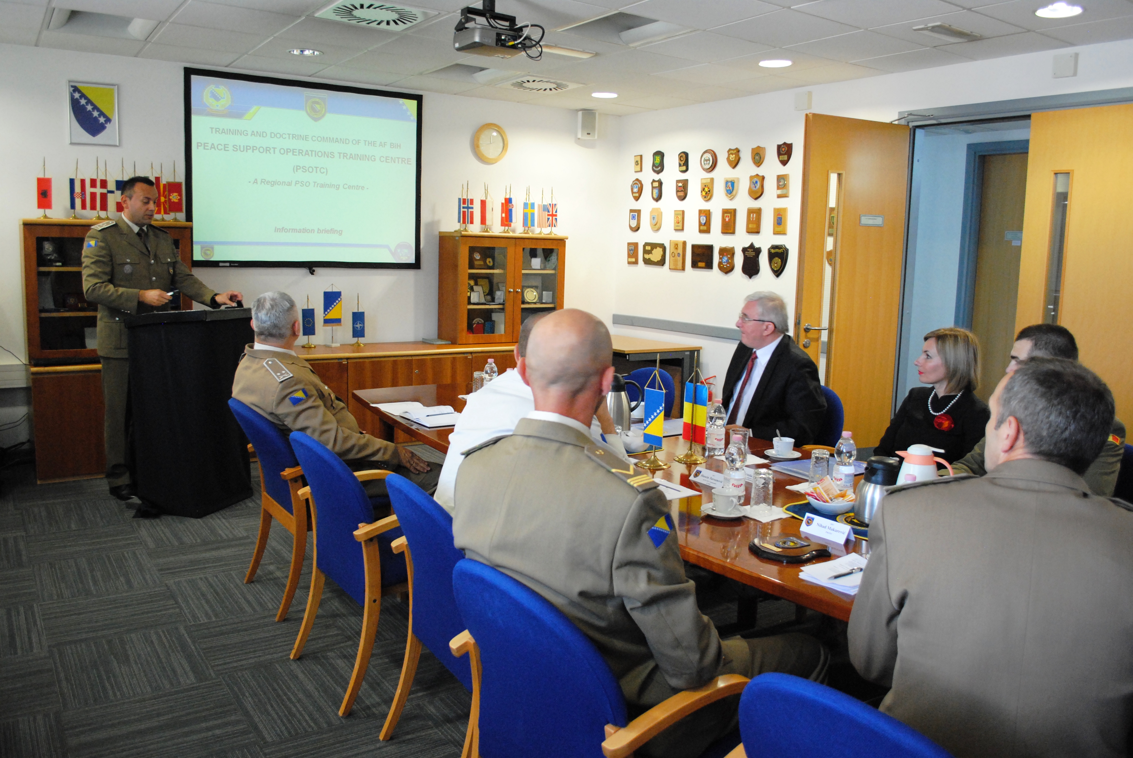 Vizită la Centrul de pregătire pentru operații de susținerea păcii - 31 mai 2016 'Visit at the Peace Support Operations Training Centre - 31st May 2016'