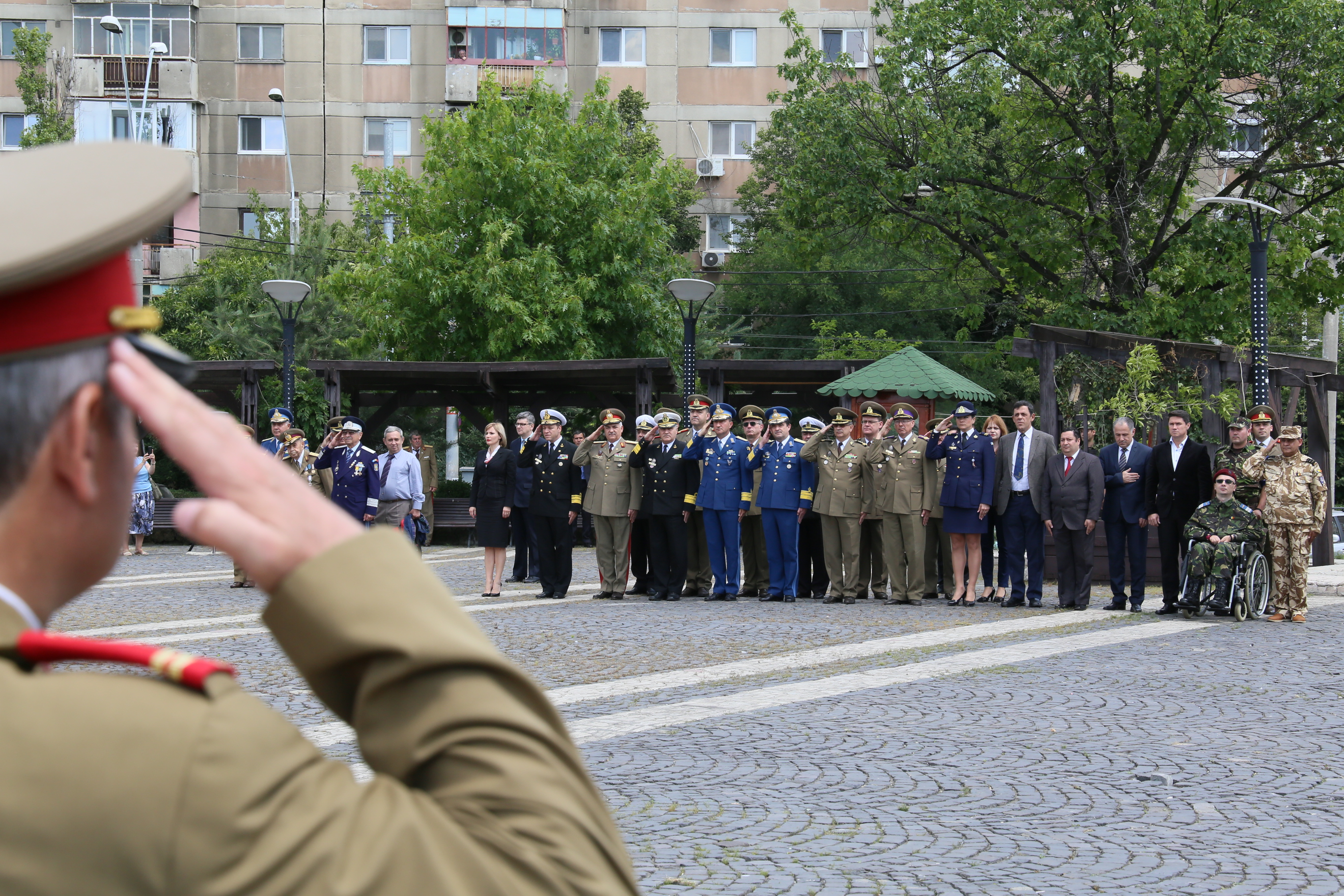 Participarea doamnei secretar de stat Otilia Sava la Ceremonia de depunere de coroane de flori la Monumentul Eroilor Militari Căzuți în Teatrele de Operații - 9 iunie 2016 Participation of Secreta