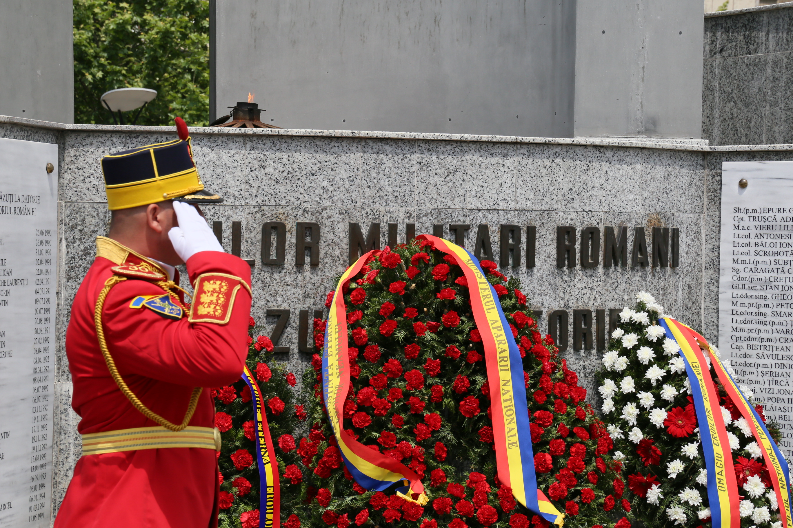 Participarea doamnei secretar de stat Otilia Sava la Ceremonia de depunere de coroane de flori la Monumentul Eroilor Militari Căzuți în Teatrele de Operații - 9 iunie 2016 'Participation of Secretary of State, Mrs. Otilia Sava, at the wreath-laying ceremo