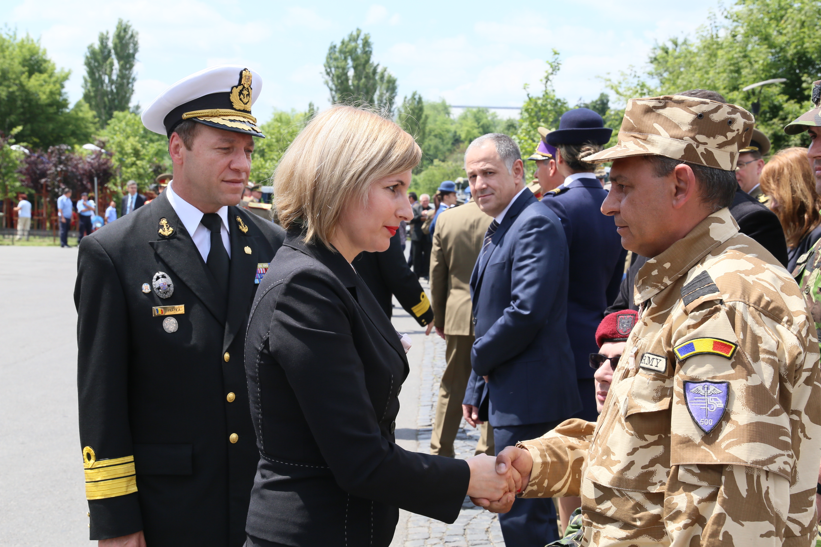 Participarea doamnei secretar de stat Otilia Sava la Ceremonia de depunere de coroane de flori la Monumentul Eroilor Militari Căzuți în Teatrele de Operații - 9 iunie 2016 'Participation of Secretary of State, Mrs. Otilia Sava, at the wreath-laying ceremo