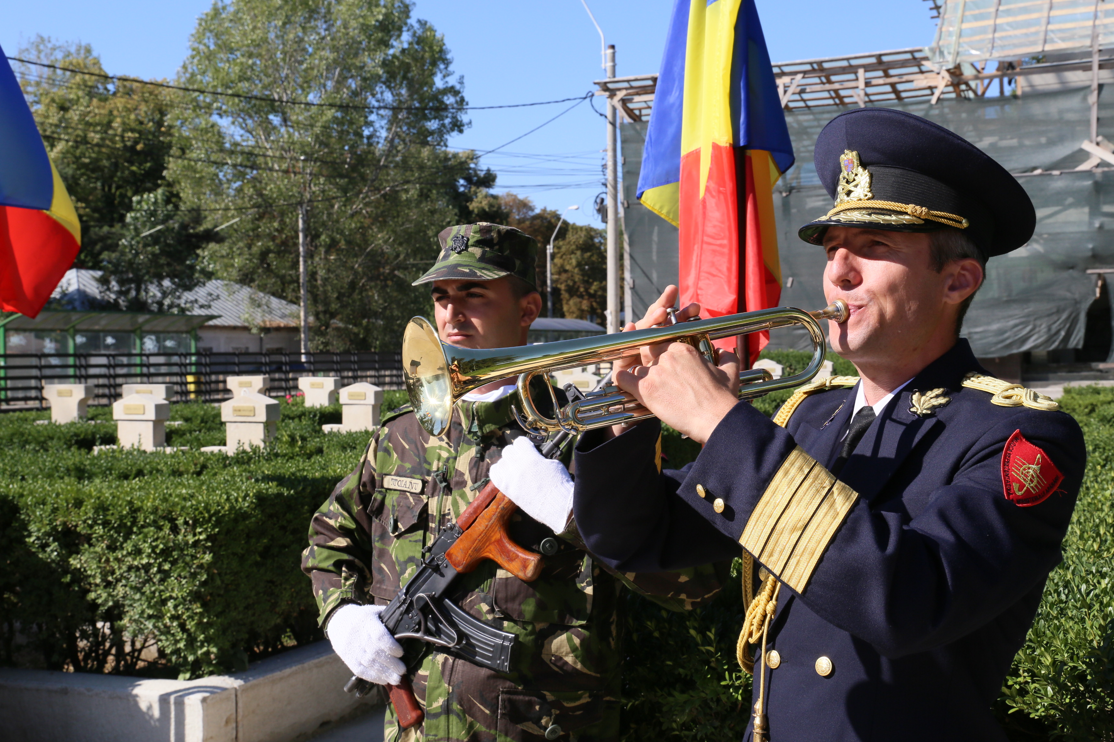 Ceremonia de ,,Rostire solemnă a numelor eroilor căzuți în Primul Război Mondial'- 26 august 2016, Cimitirul eroilor 1916-1919 Ghencea 'The ceremony of solemn uttering the names of heroes fallen in the First World War - August 26, 2016, Cemetery of Heroes