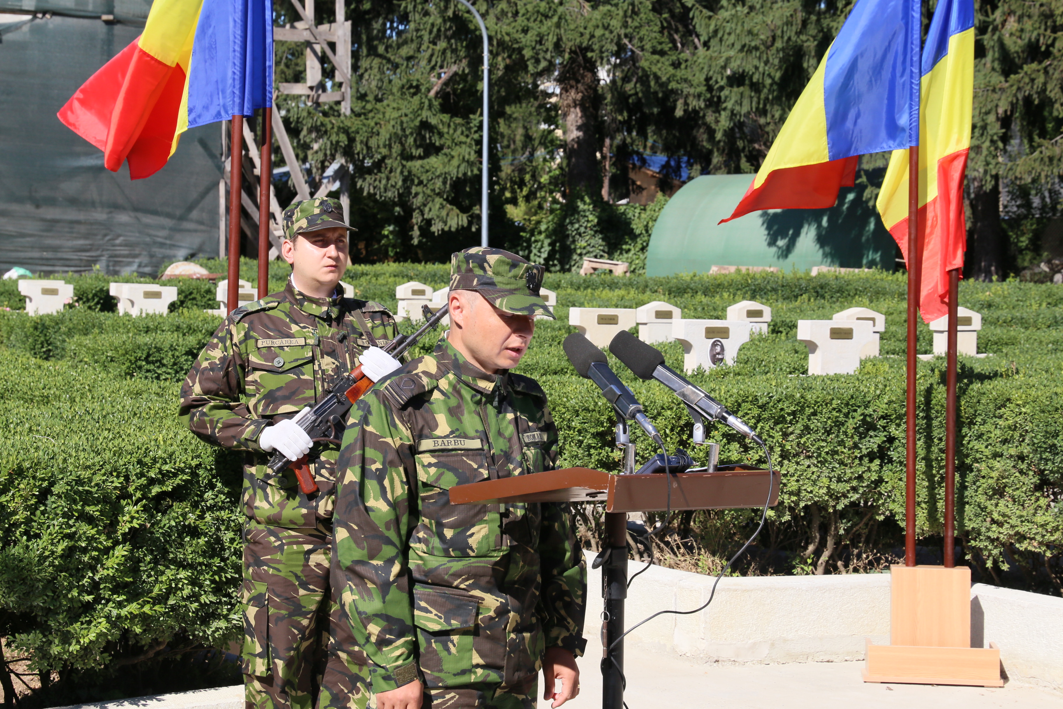 Ceremonia de ,,Rostire solemnă a numelor eroilor căzuți în Primul Război Mondial'- 26 august 2016, Cimitirul eroilor 1916-1919 Ghencea 'The ceremony of solemn uttering the names of heroes fallen in the First World War - August 26, 2016, Cemetery of Heroes