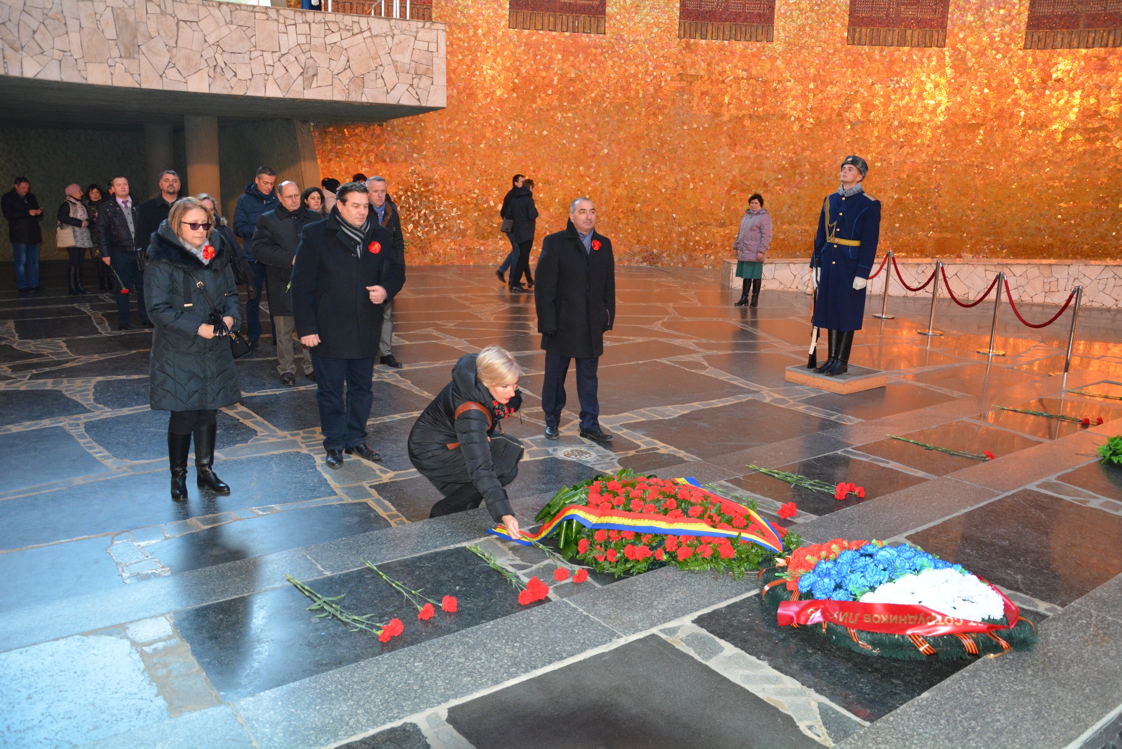 Ceremonialul de reînhumare a osemintelor eroilor români exhumate din zona Stalingrad în cadrul Cimitirului de onoare românesc de la Rossoșka - 23-26 octombrie 2016'Ceremony of reburial of Romanian heroes bones exhumed from Stalingrad in the Romanian Grave