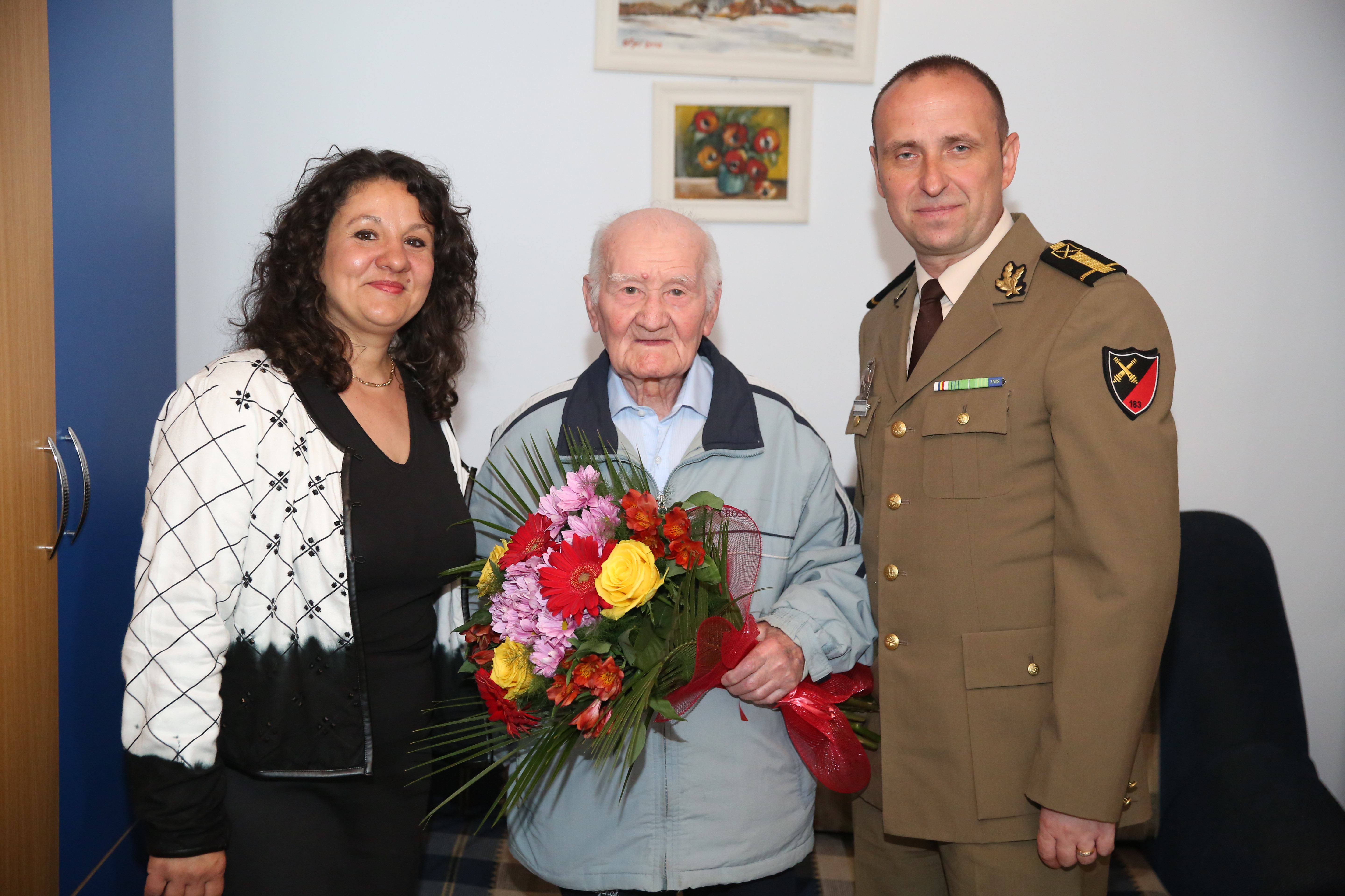 Vizită la Lt.'rtr.' Gal Dumitru, veteran de război - 17 mai 2017