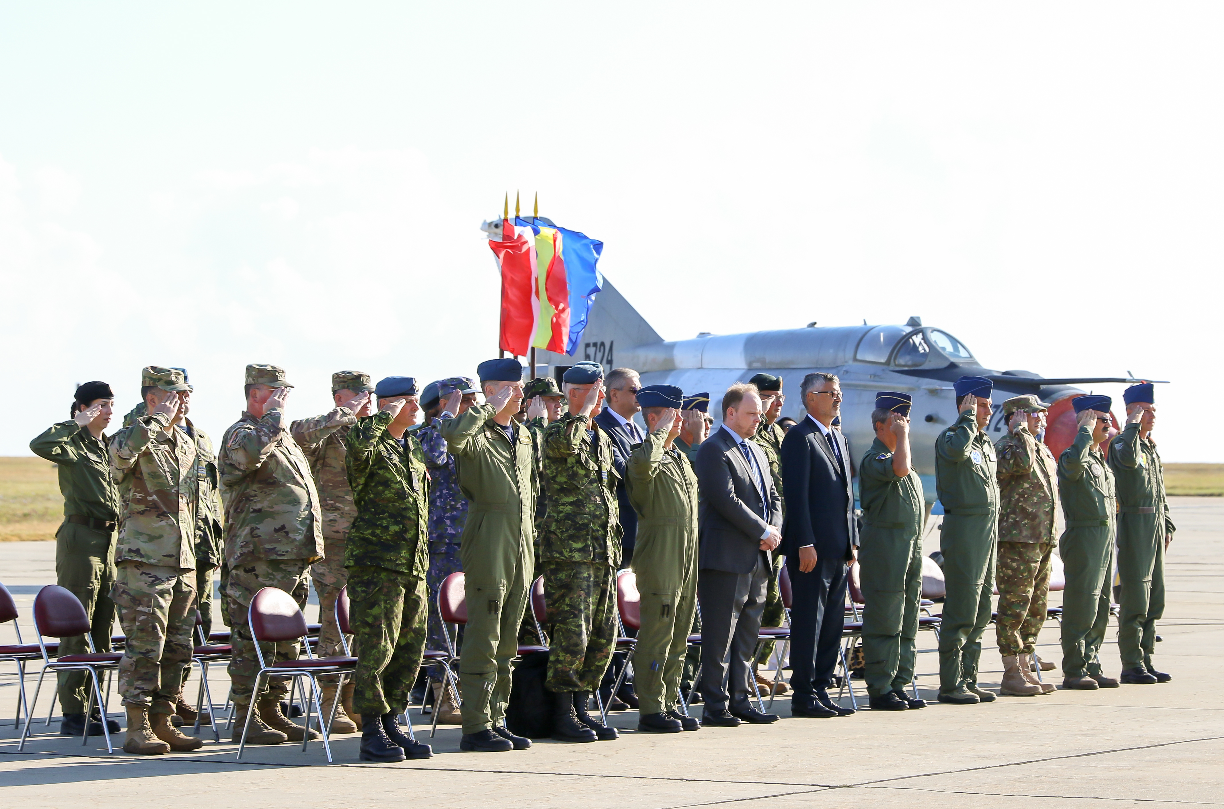 Ceremonia de certificare a Detașamentului Forțelor Aeriene Canadiene aflat în misiune în România-13.09.2018