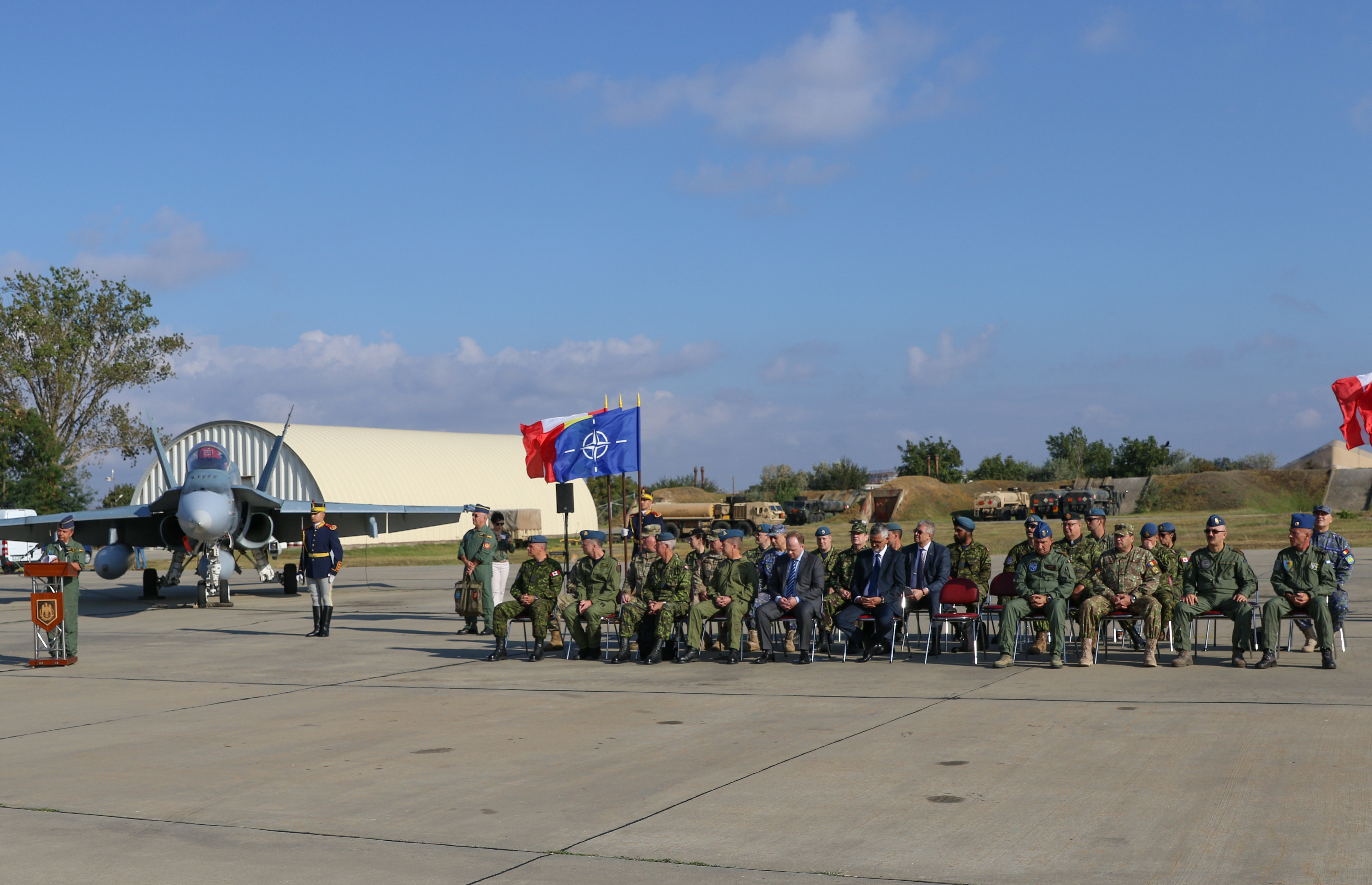 Ceremonia de certificare a Detașamentului Forțelor Aeriene Canadiene aflat în misiune în România-13.09.2018