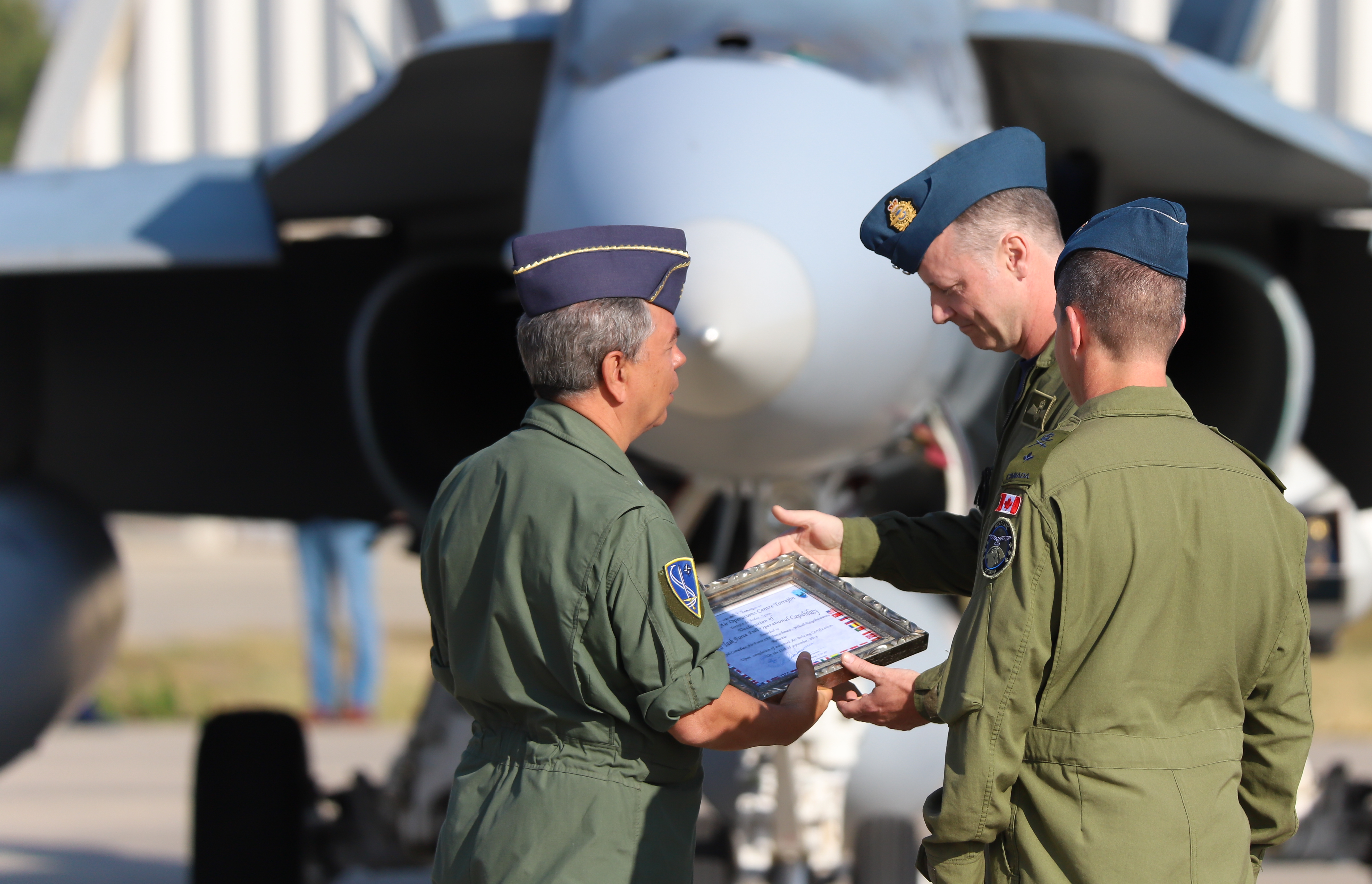 Ceremonia de certificare a Detașamentului Forțelor Aeriene Canadiene aflat în misiune în România-13.09.2018