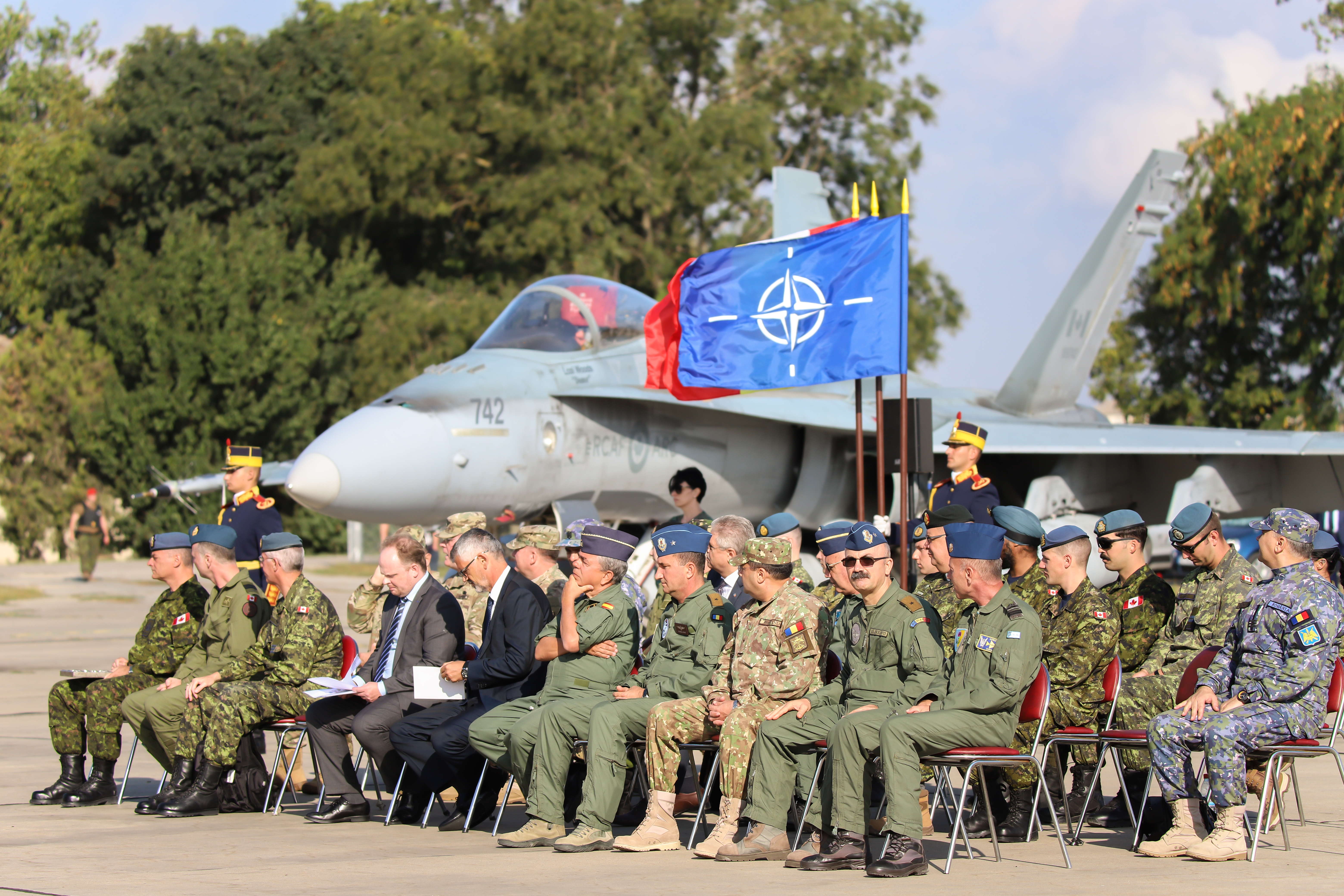 Ceremonia de certificare a Detașamentului Forțelor Aeriene Canadiene aflat în misiune în România-13.09.2018