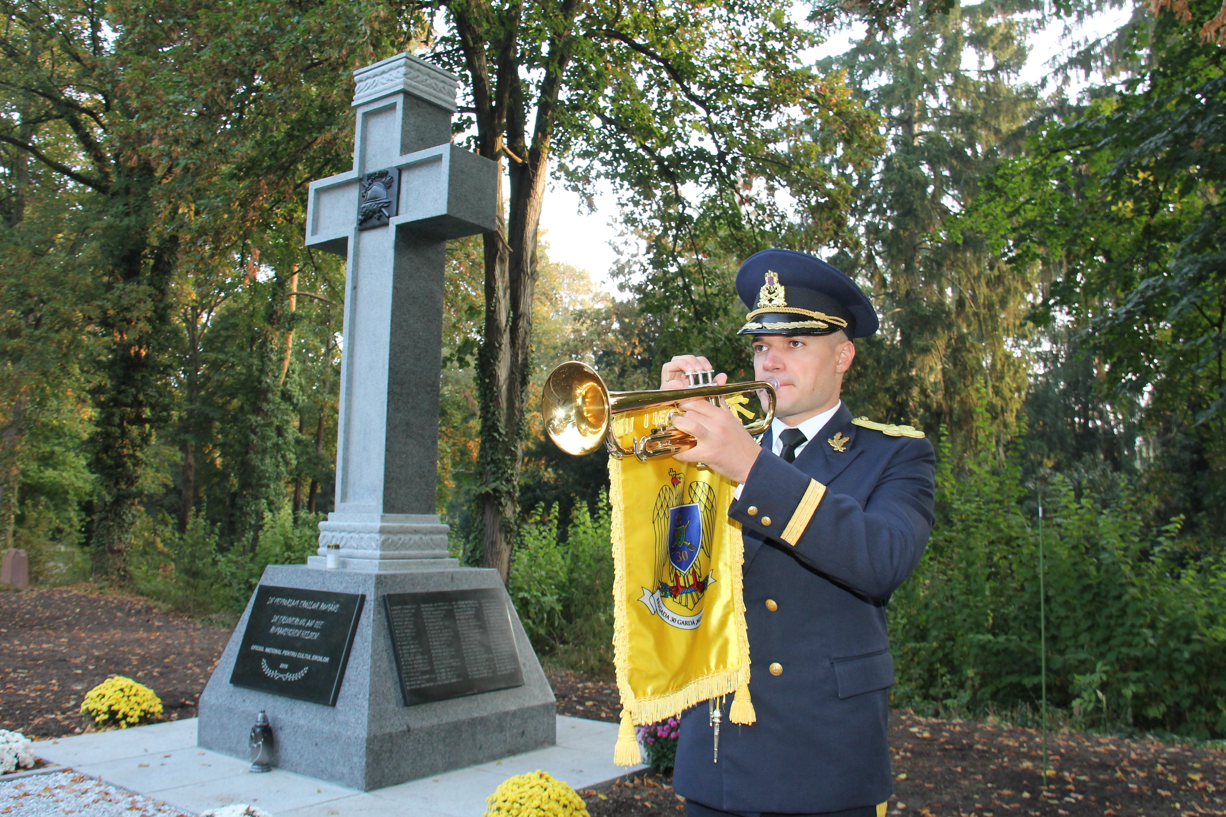 Inaugurarea Monumentului eroilor români din Primul Război Mondial din oraşul Worms, Germania - 09 Oct. 2018