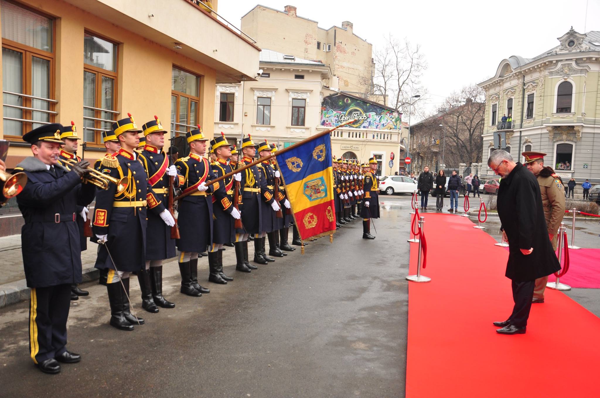 Participarea secretarului de stat pentru relația cu Parlamentul și calitatea vieții personalului la dezvelirea monumentului generalului Henri Mathias Berthelot din 10 Dec. 2018