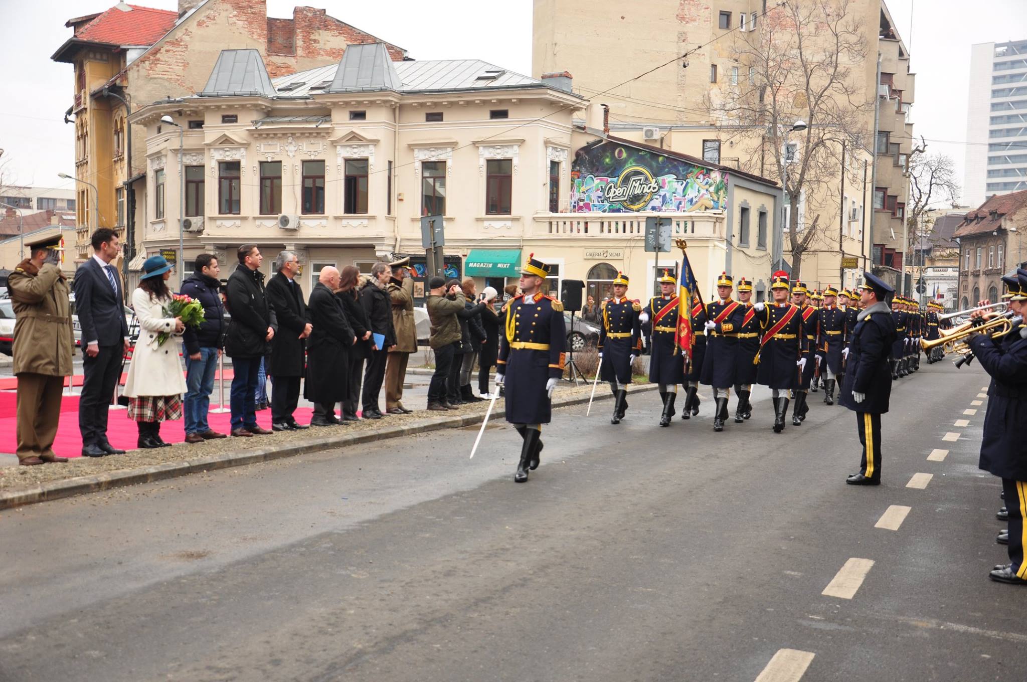 Participarea secretarului de stat pentru relația cu Parlamentul și calitatea vieții personalului la dezvelirea monumentului generalului Henri Mathias Berthelot din 10 Dec. 2018