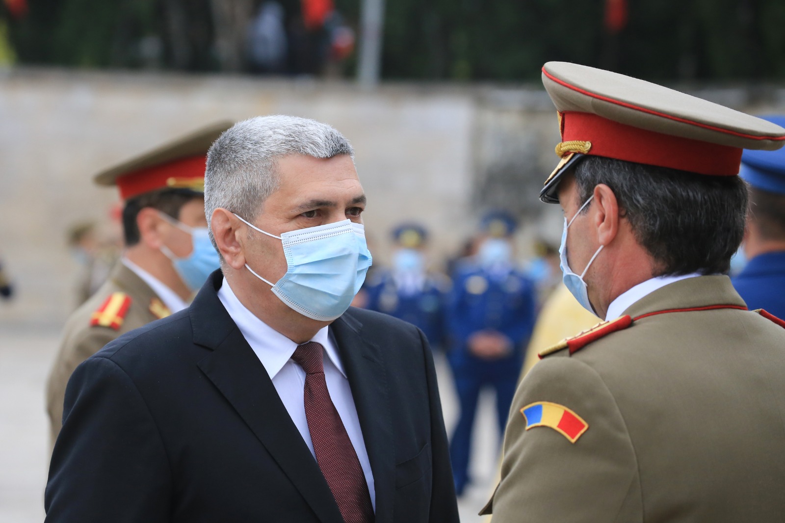 Ceremonia militară de depunere de coroane de flori la Monumentul Eroilor Patriei din Capitală, cu ocazia Zilei veteranilor de război, 29 Aprilie 2021