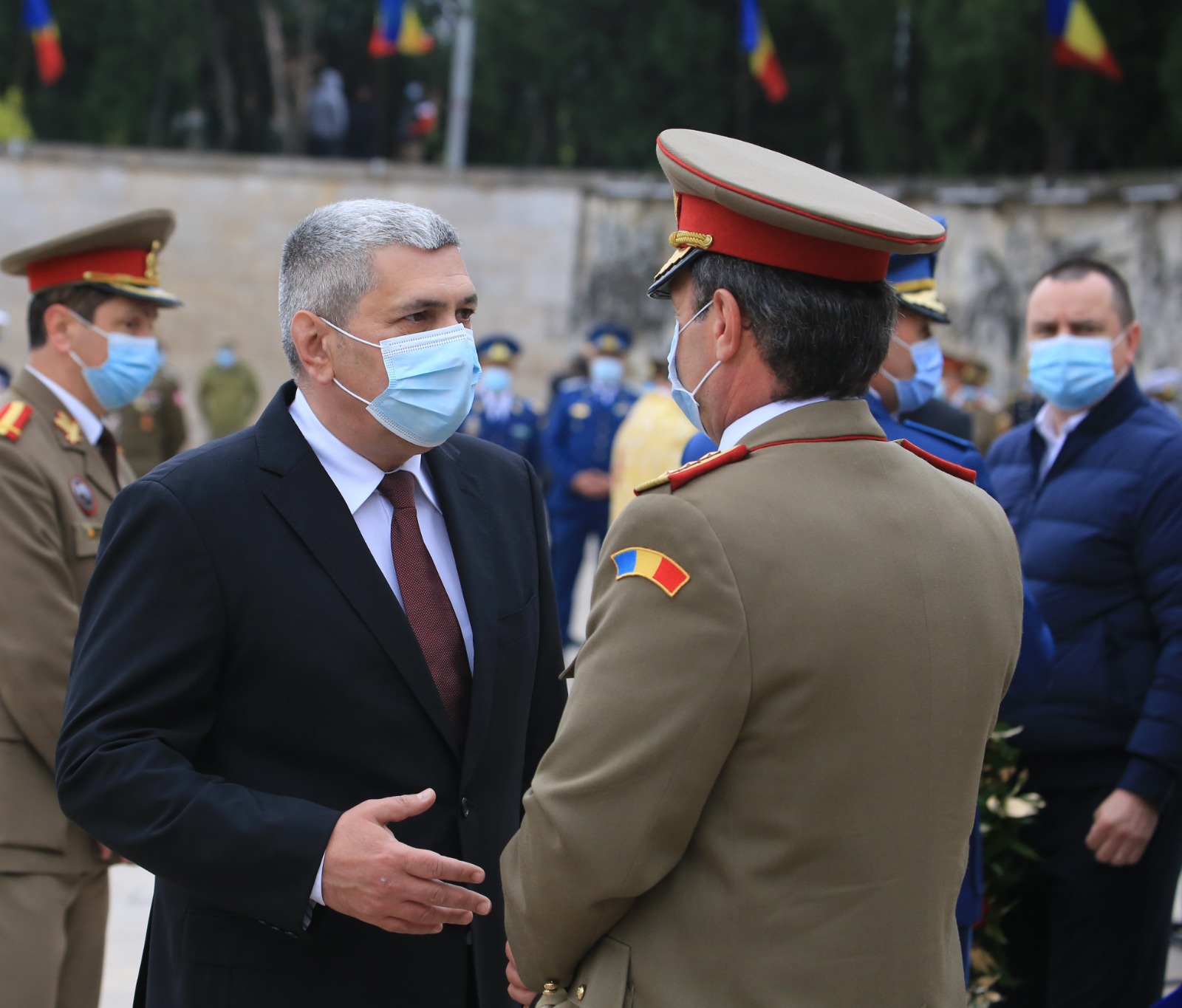 Ceremonia militară de depunere de coroane de flori la Monumentul Eroilor Patriei din Capitală, cu ocazia Zilei veteranilor de război, 29 Aprilie 2021