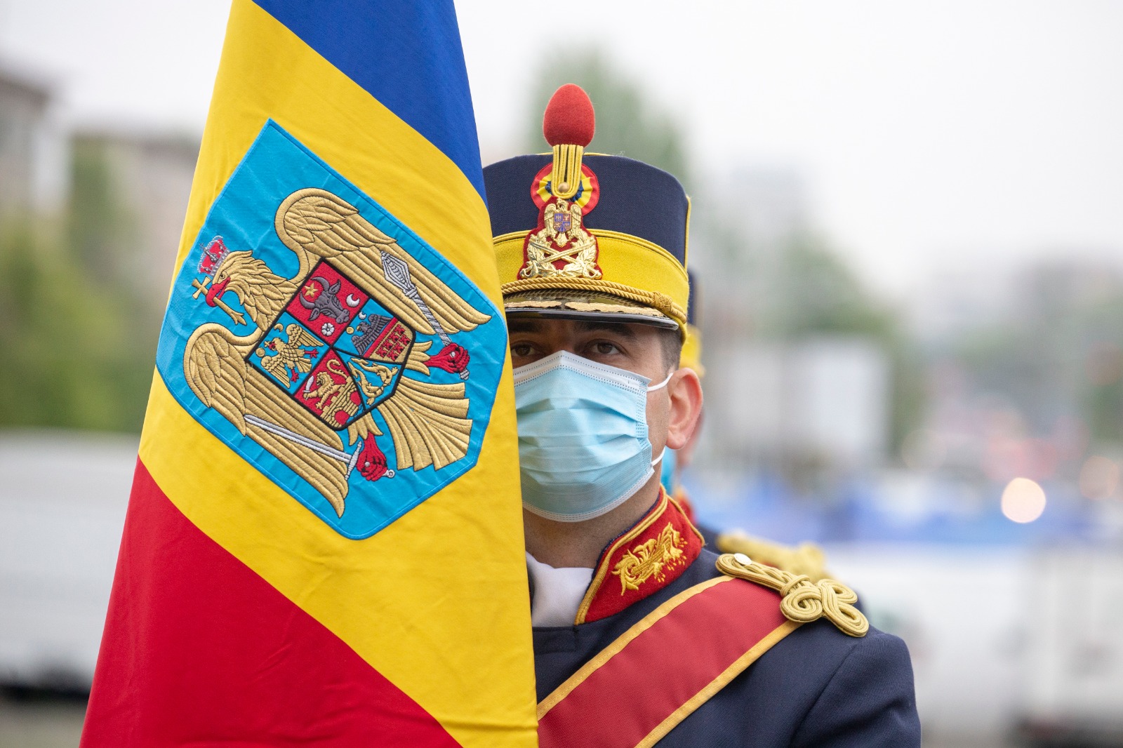 Ceremonia militară de depunere de coroane de flori la Monumentul Eroilor Patriei din Capitală, cu ocazia Zilei veteranilor de război, 29 Aprilie 2021