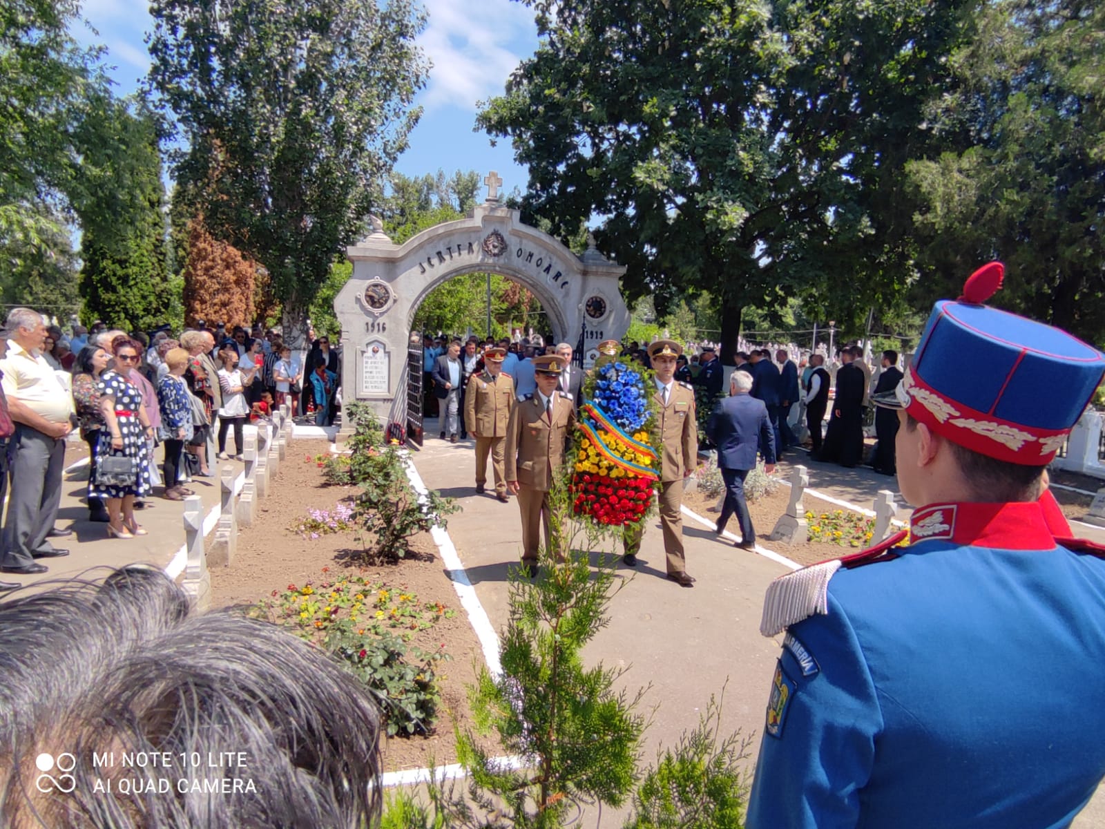 Depunere de coroane la Cimitirul Eroilor Călărăşeni, loc. Călăraşi, 10 iunie 2021