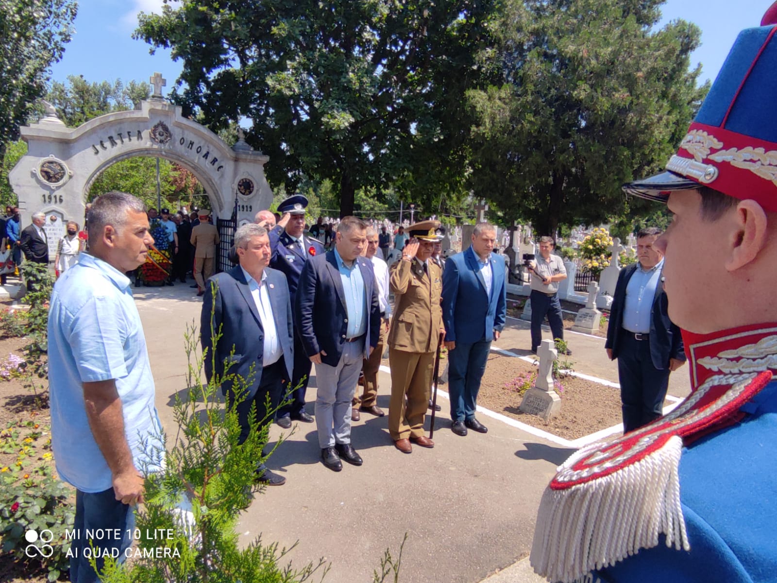 Depunere de coroane la Cimitirul Eroilor Călărăşeni, loc. Călăraşi, 10 iunie 2021