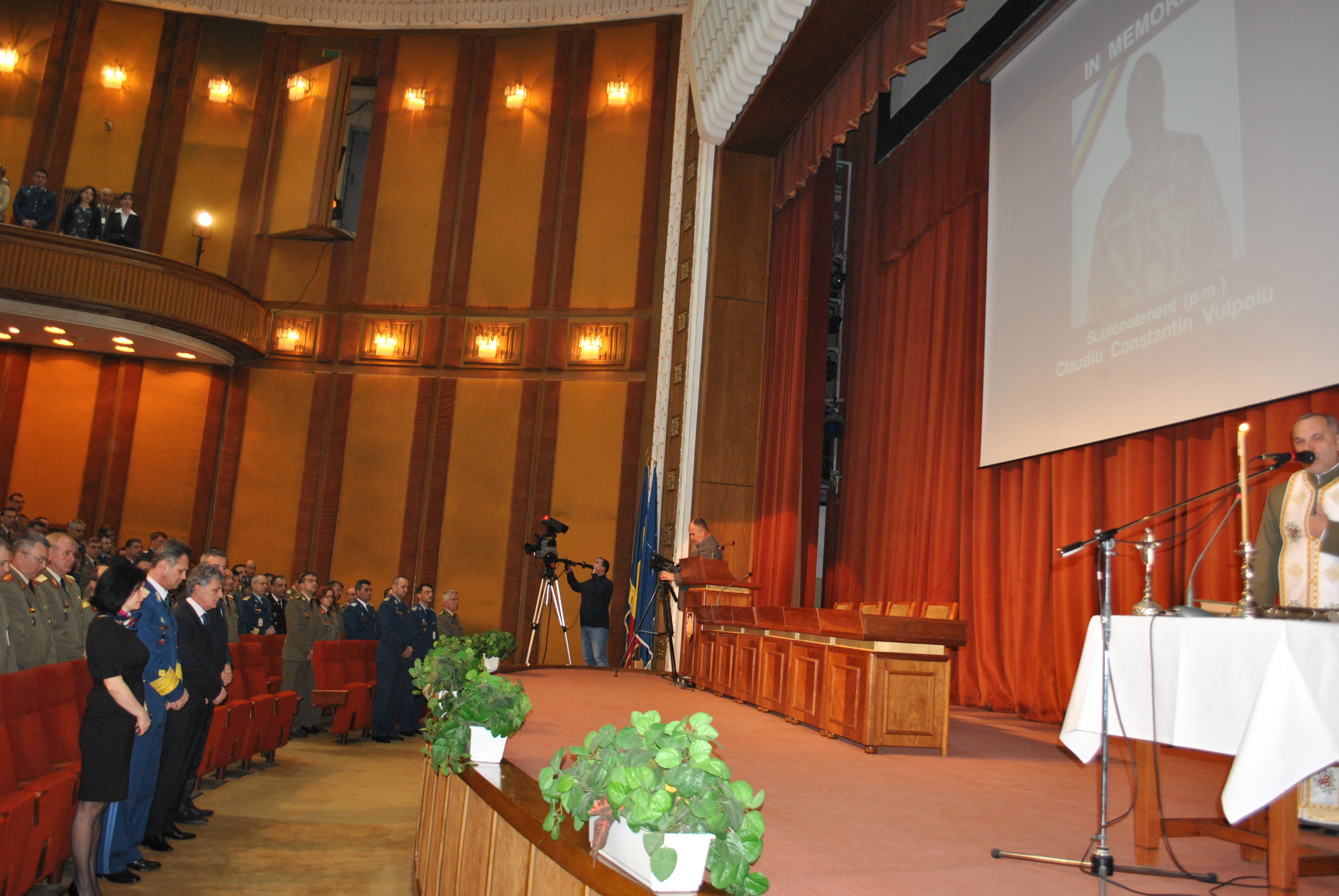 Ceremonie dedicată sublocotenentului p.m. Claudiu Constantin Vulpoiu