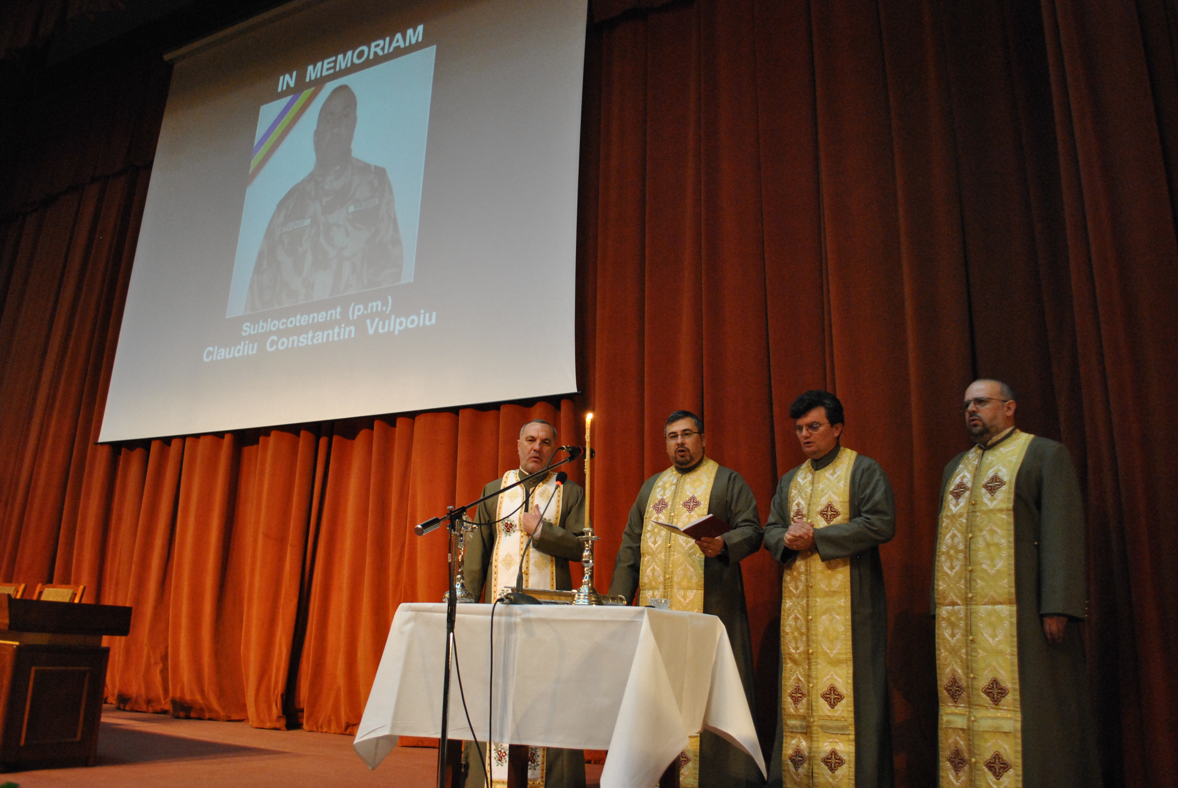 Ceremonie dedicată sublocotenentului p.m. Claudiu Constantin Vulpoiu