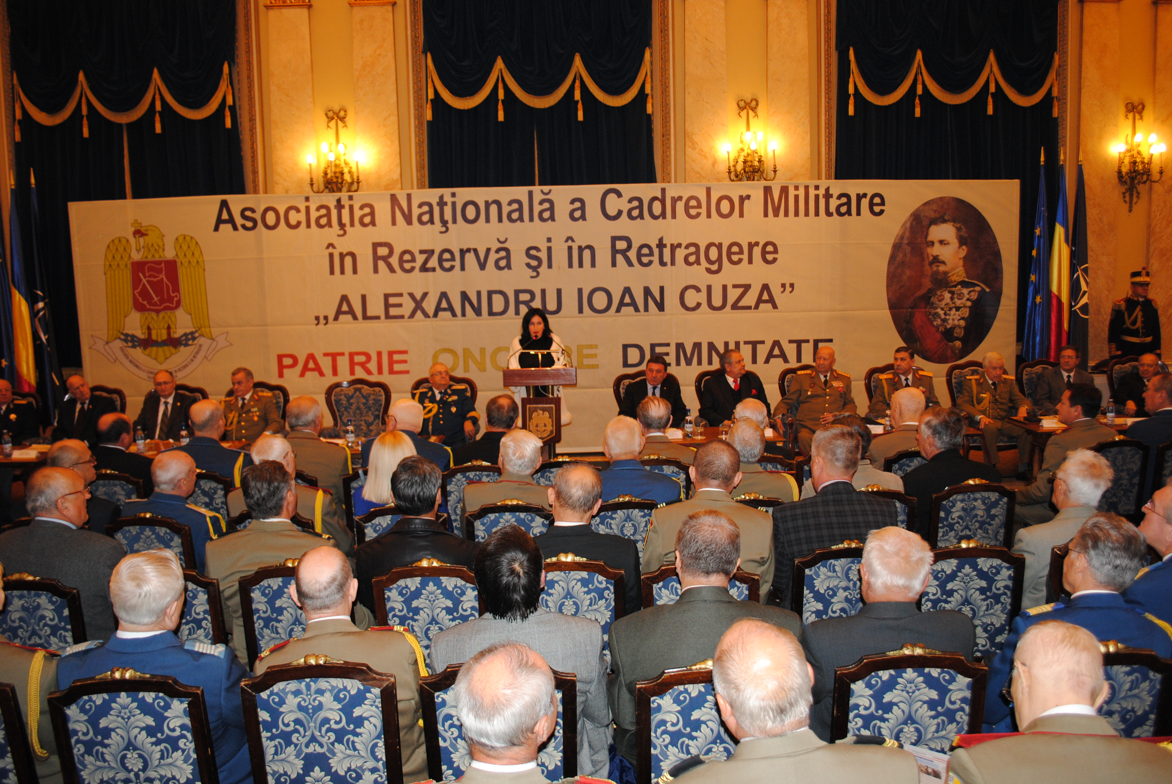 Reuniunea Asociației Naționale a Cadrelor Militare în Rezervă şi în Retragere “ALEXANDRU IOAN CUZA” organizată cu ocazia sărbătoririi Zilei Armatei României