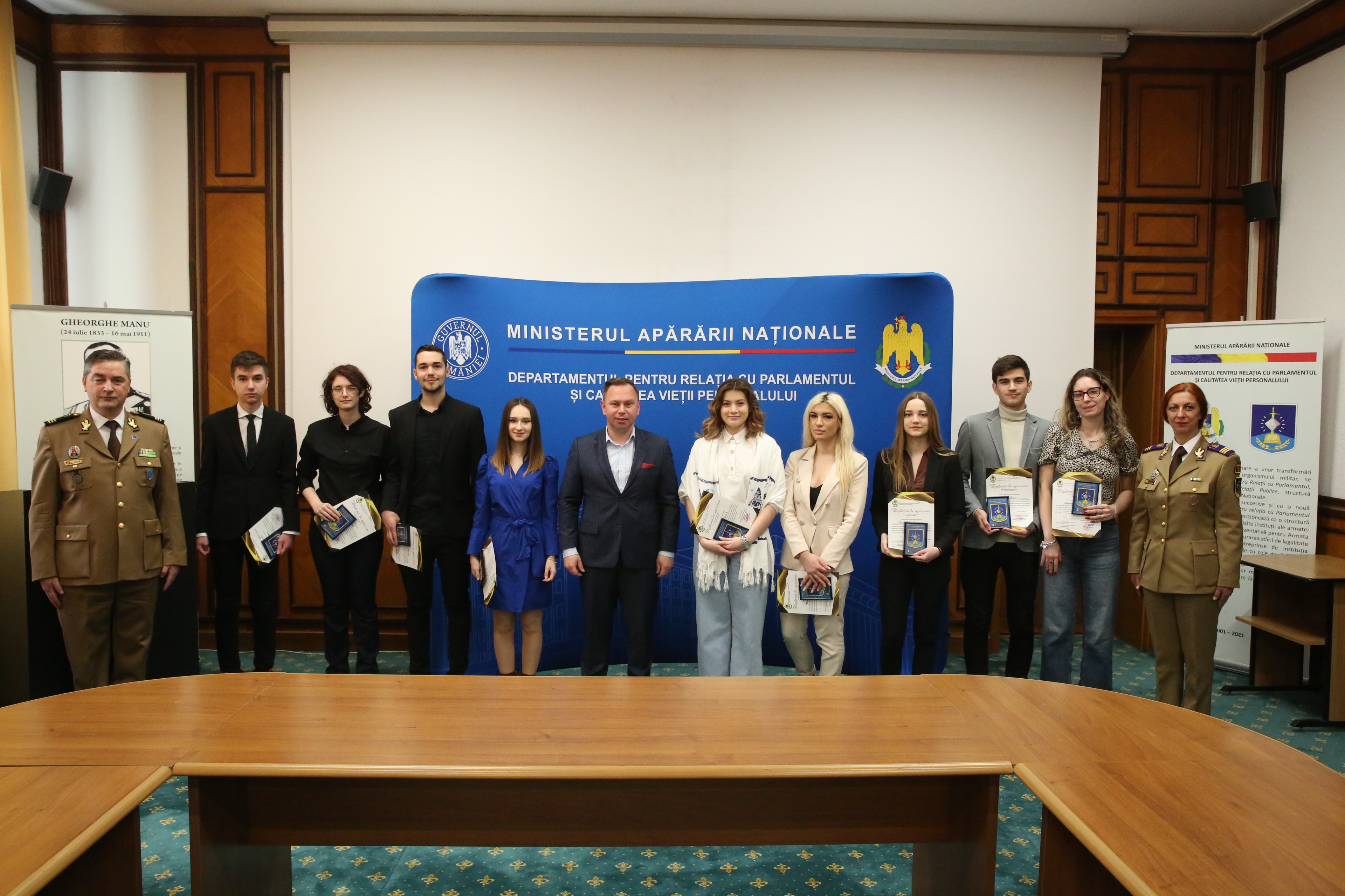 Finalul stagiului pe practică pentru studenții Universității București, 7 apr. 2023