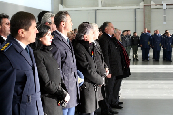 Ceremonia de inaugurare a hangarului destinat lucrărilor la aeronavelede C-130