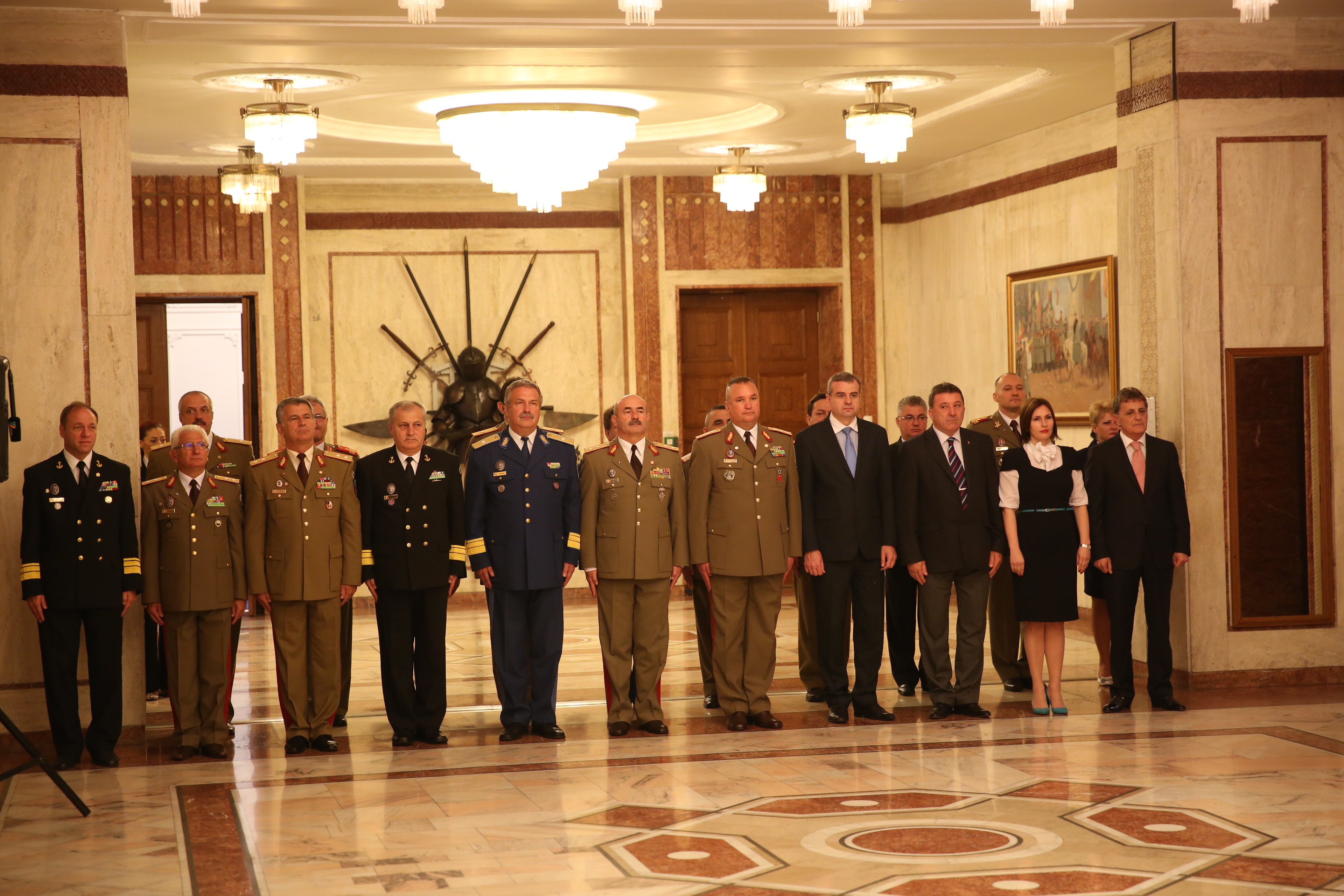 Festivitatea de avansare la gradul de general pentru un număr de şapte veterani de război şi decorarea Gl.lt.'r' Didulescu Constantin cu Ordinul Virtutea Militară în grad de Cavaler, cu însemne pentru militari - 07 mai 2015